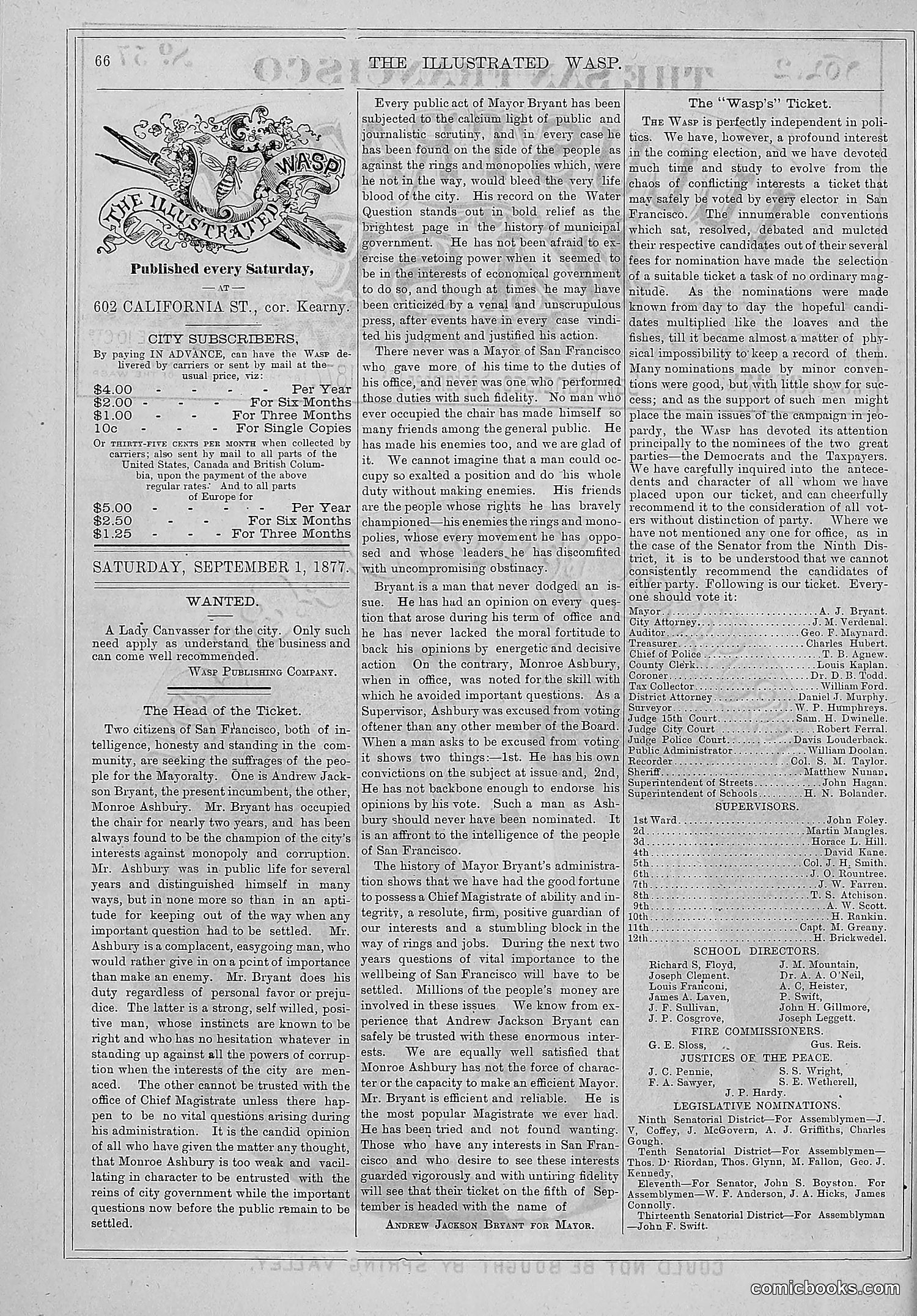 The Wasp — 1877 — page 73 of 372