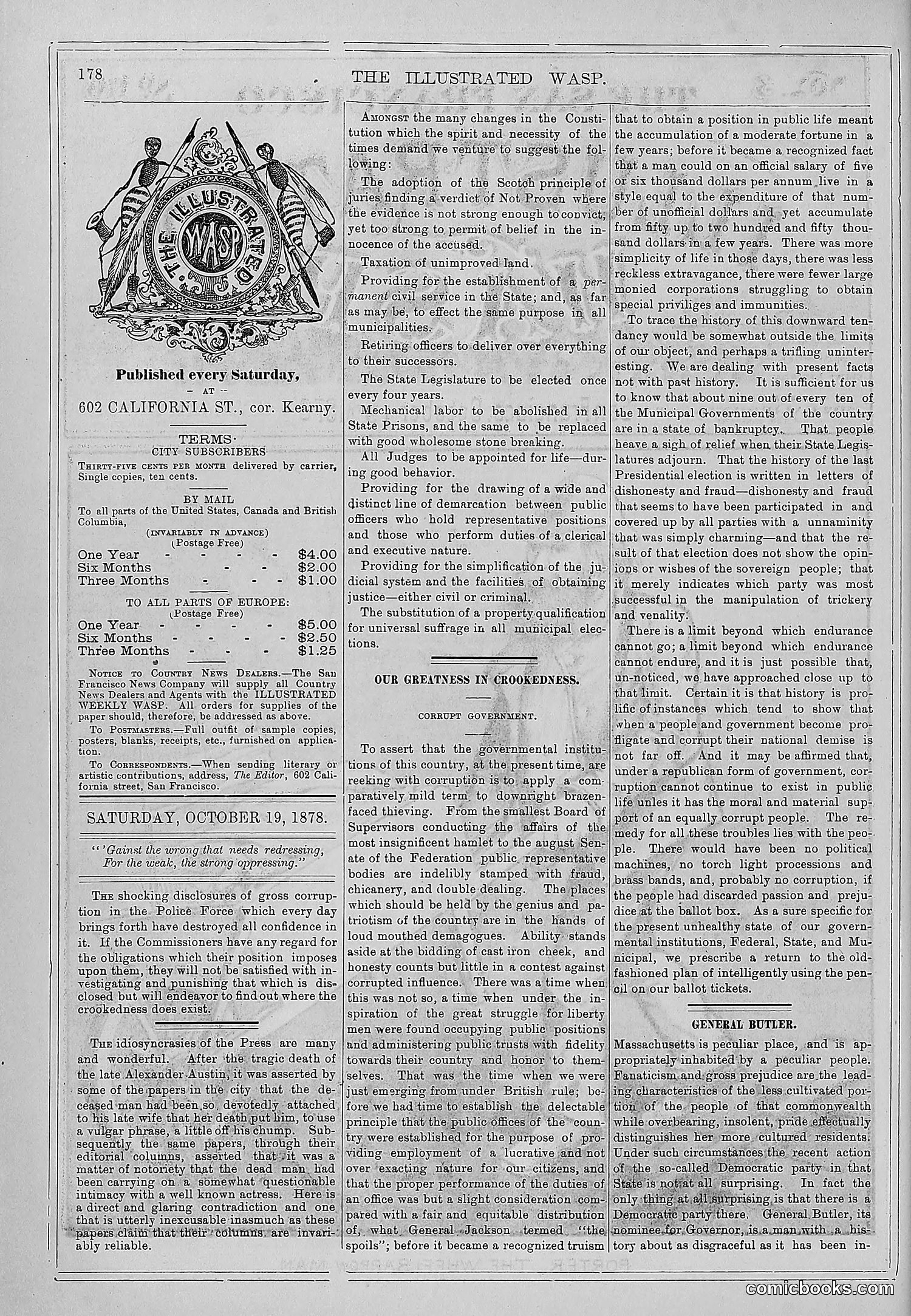 The Wasp — 1878 — page 185 of 364