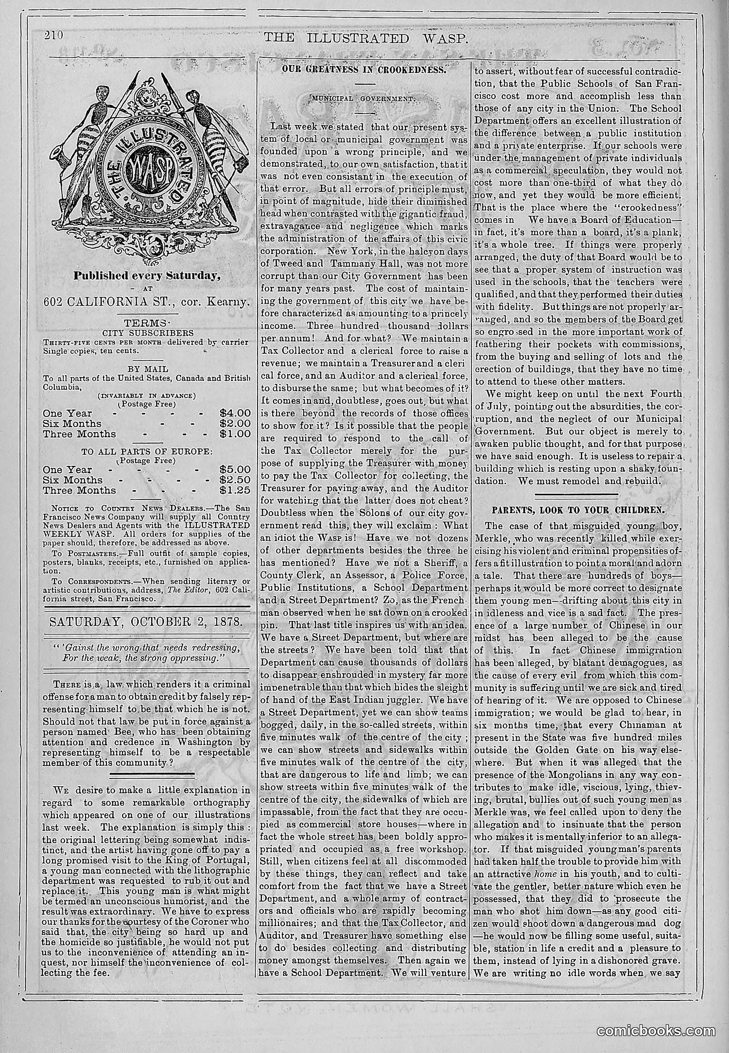 The Wasp — 1878 — page 217 of 364