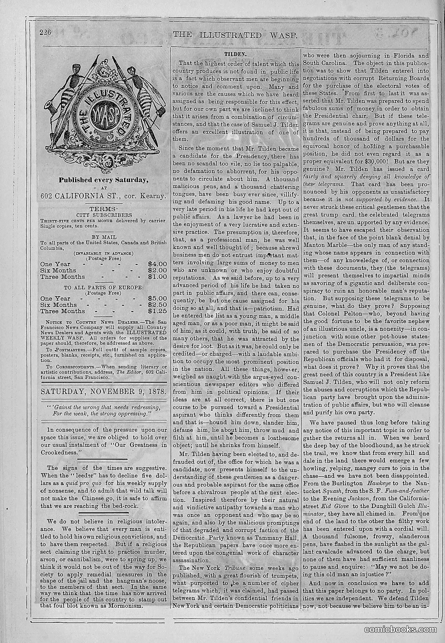 The Wasp — 1878 — page 233 of 364