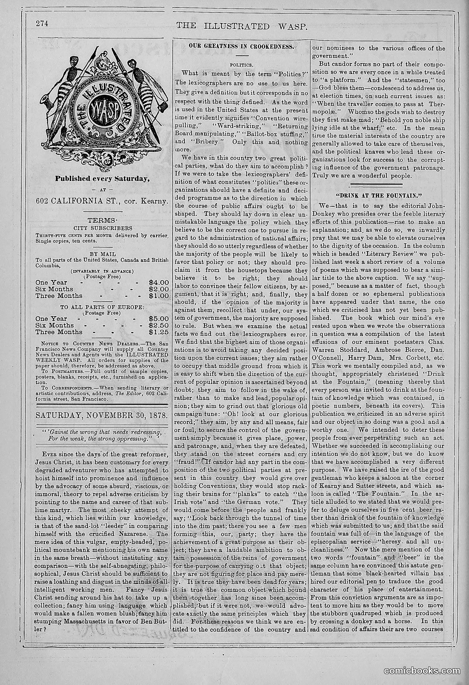 The Wasp — 1878 — page 281 of 364