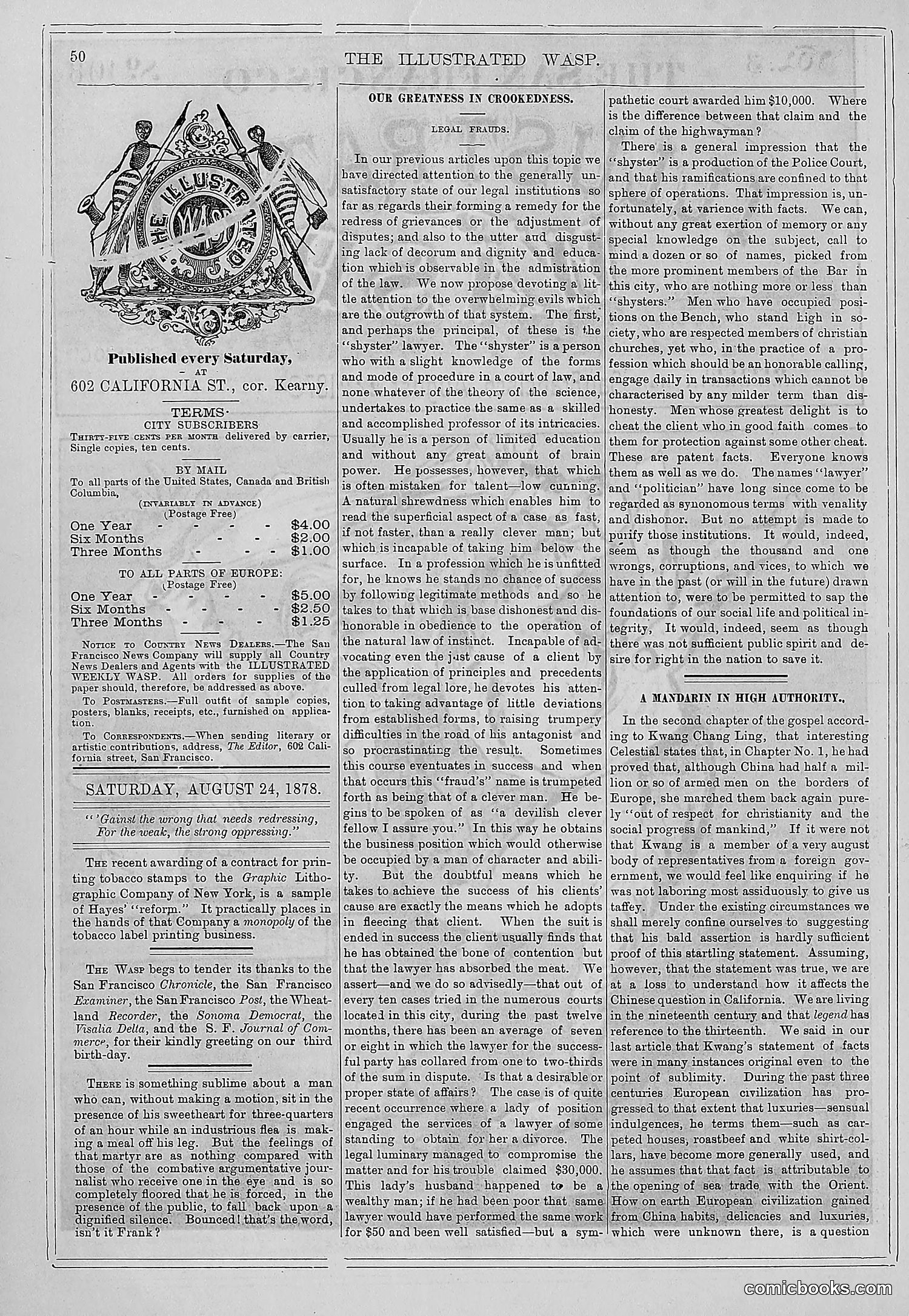 The Wasp — 1878 — page 57 of 364