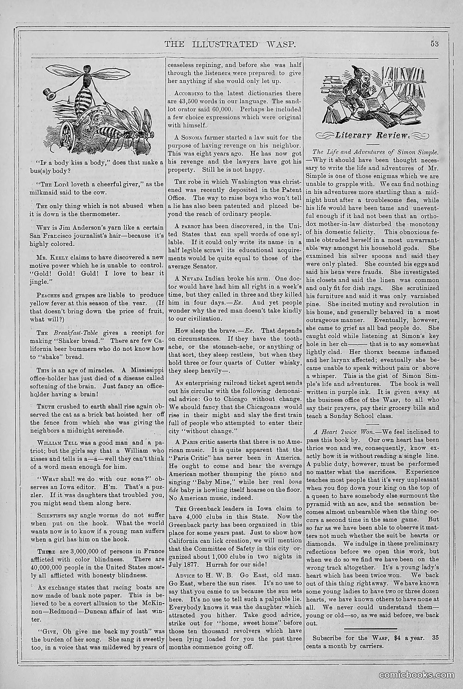 The Wasp — 1878 — page 60 of 364
