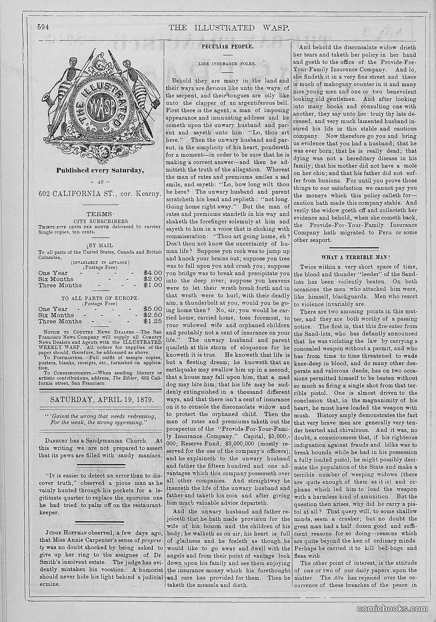 The Wasp — 1879 — page 245 of 486
