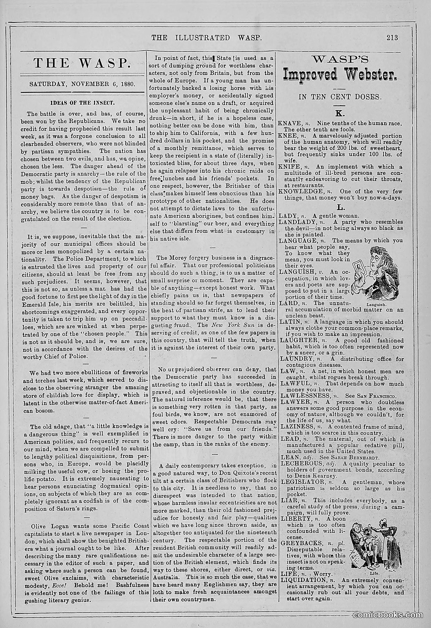 The Wasp — 1880 — page 220 of 352