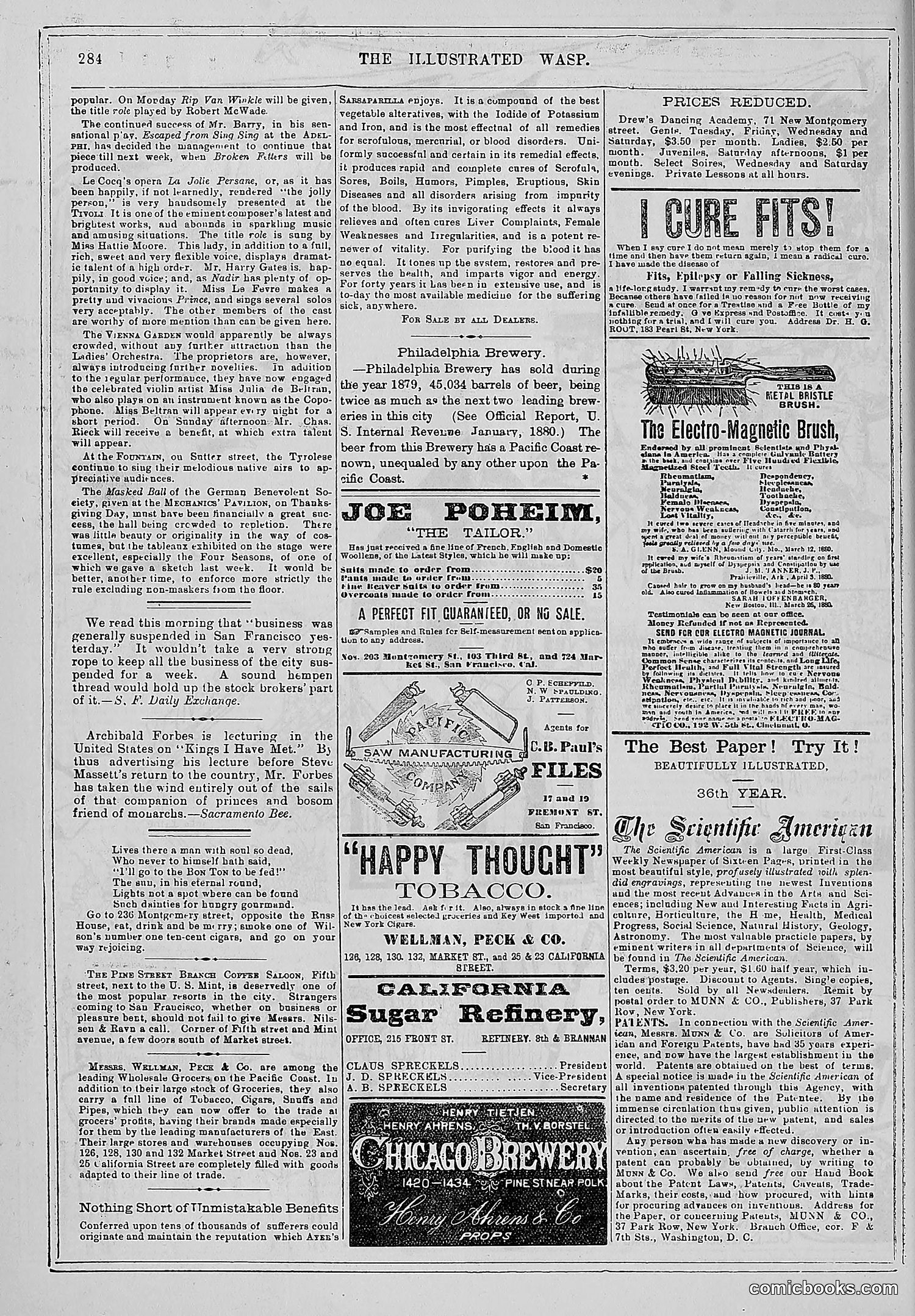 The Wasp — 1880 — page 291 of 352