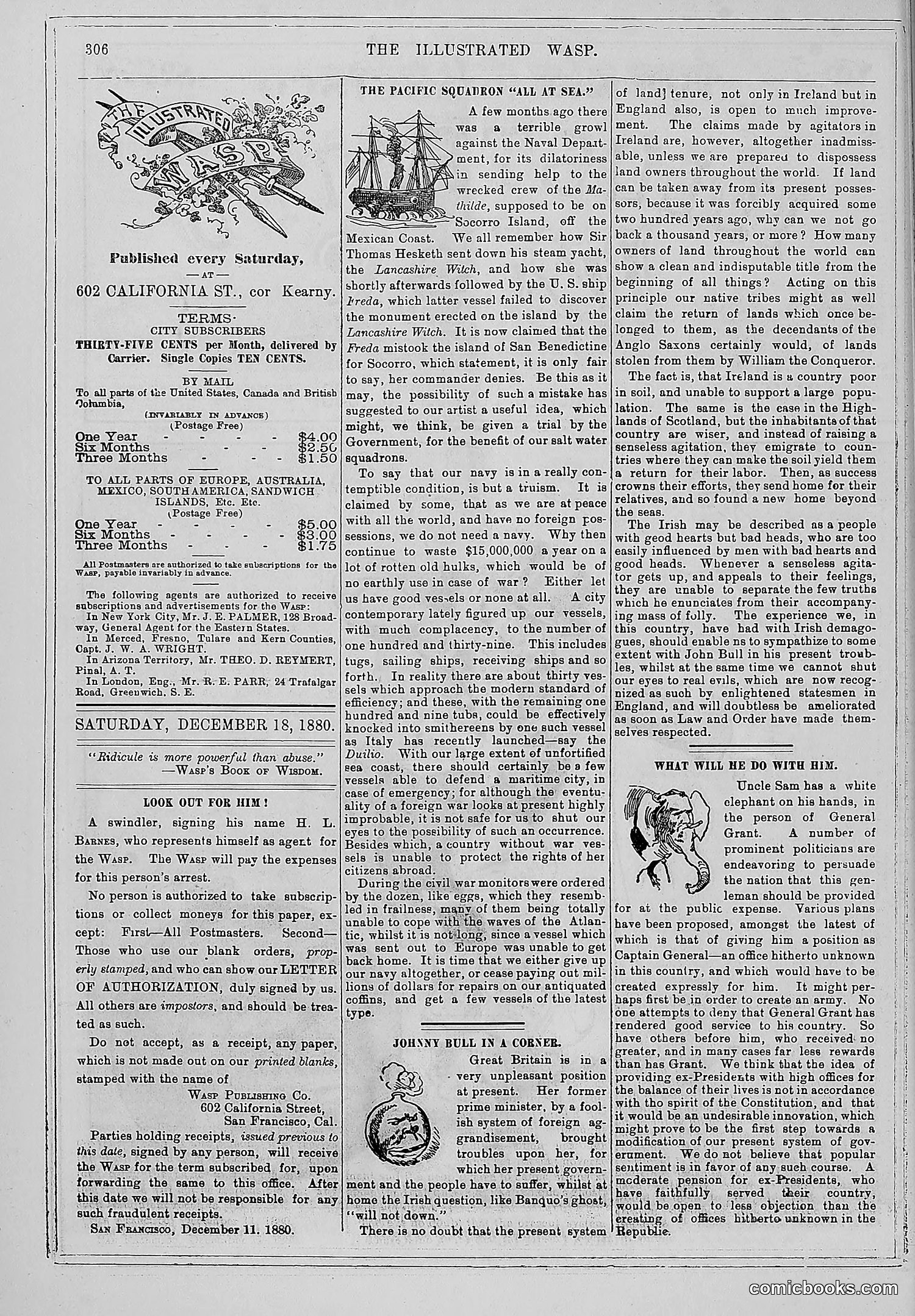 The Wasp — 1880 — page 313 of 352