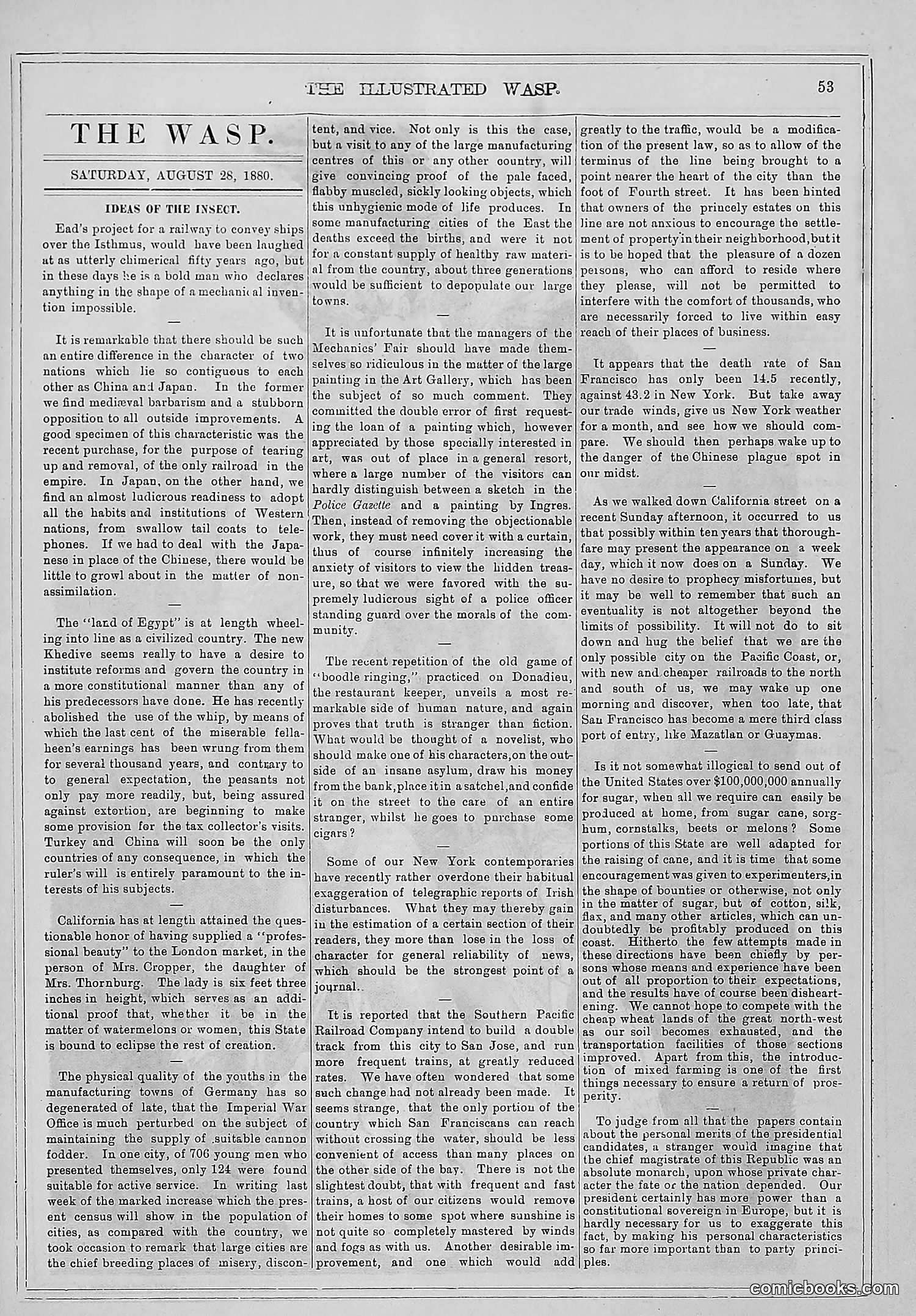 The Wasp — 1880 — page 60 of 352