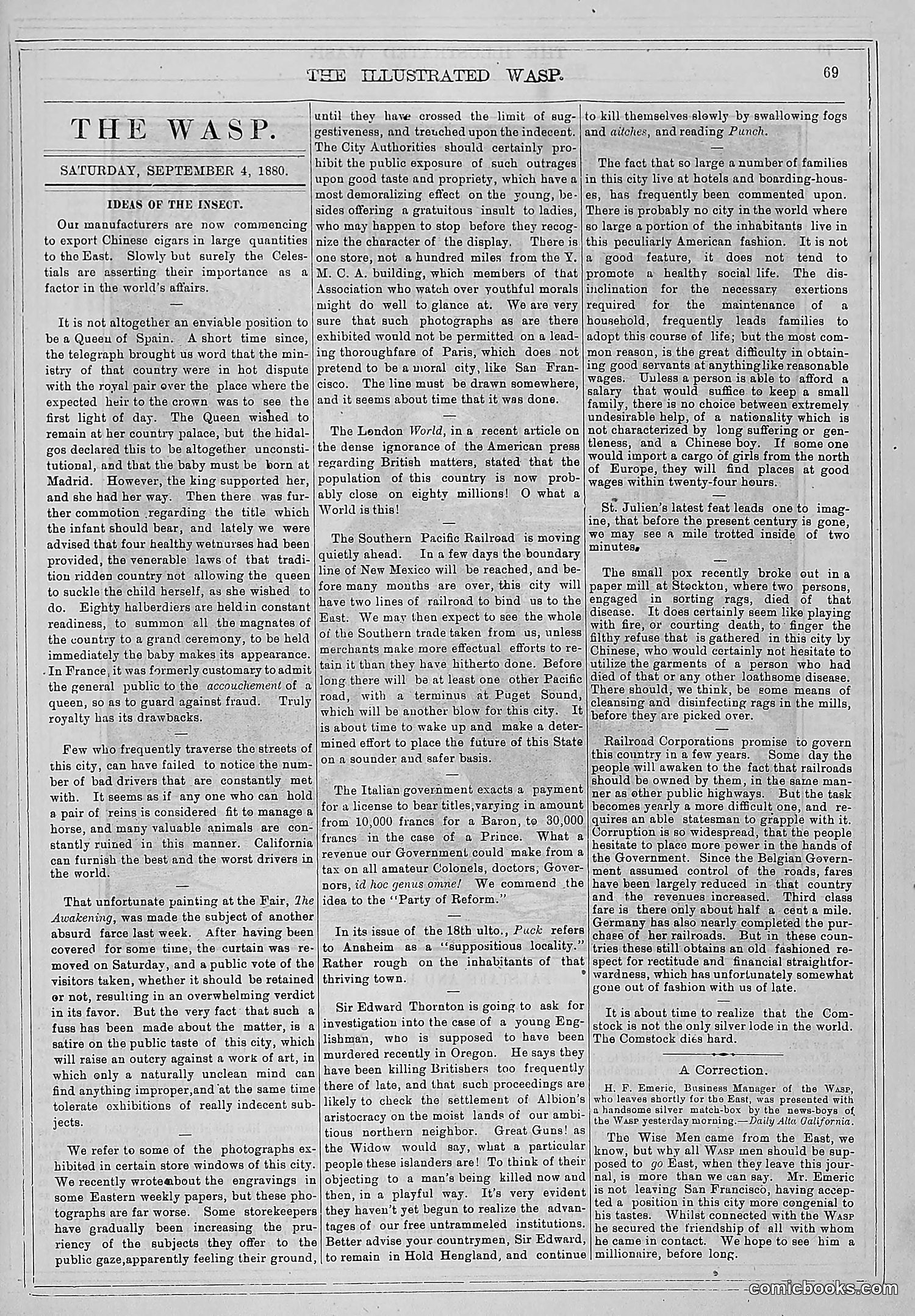 The Wasp — 1880 — page 76 of 352