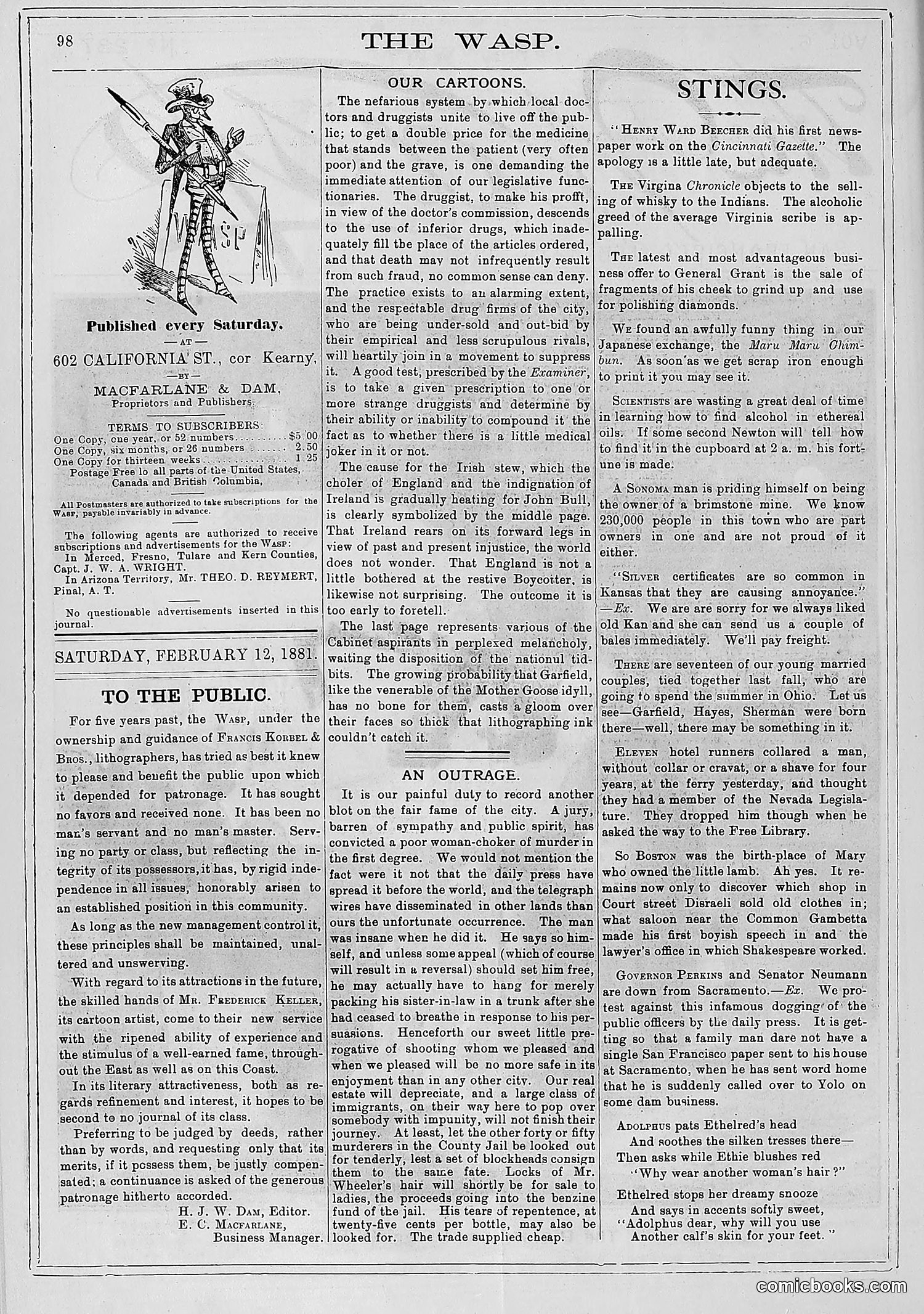 The Wasp — 1881 — page 131 of 532
