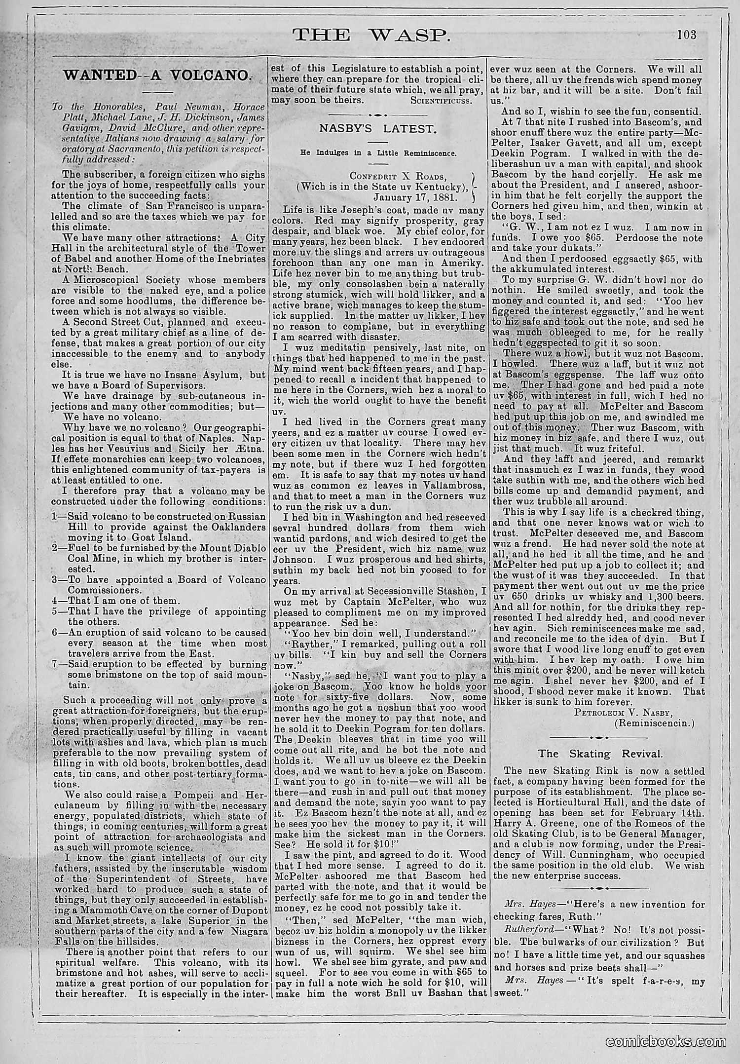 The Wasp — 1881 — page 136 of 532