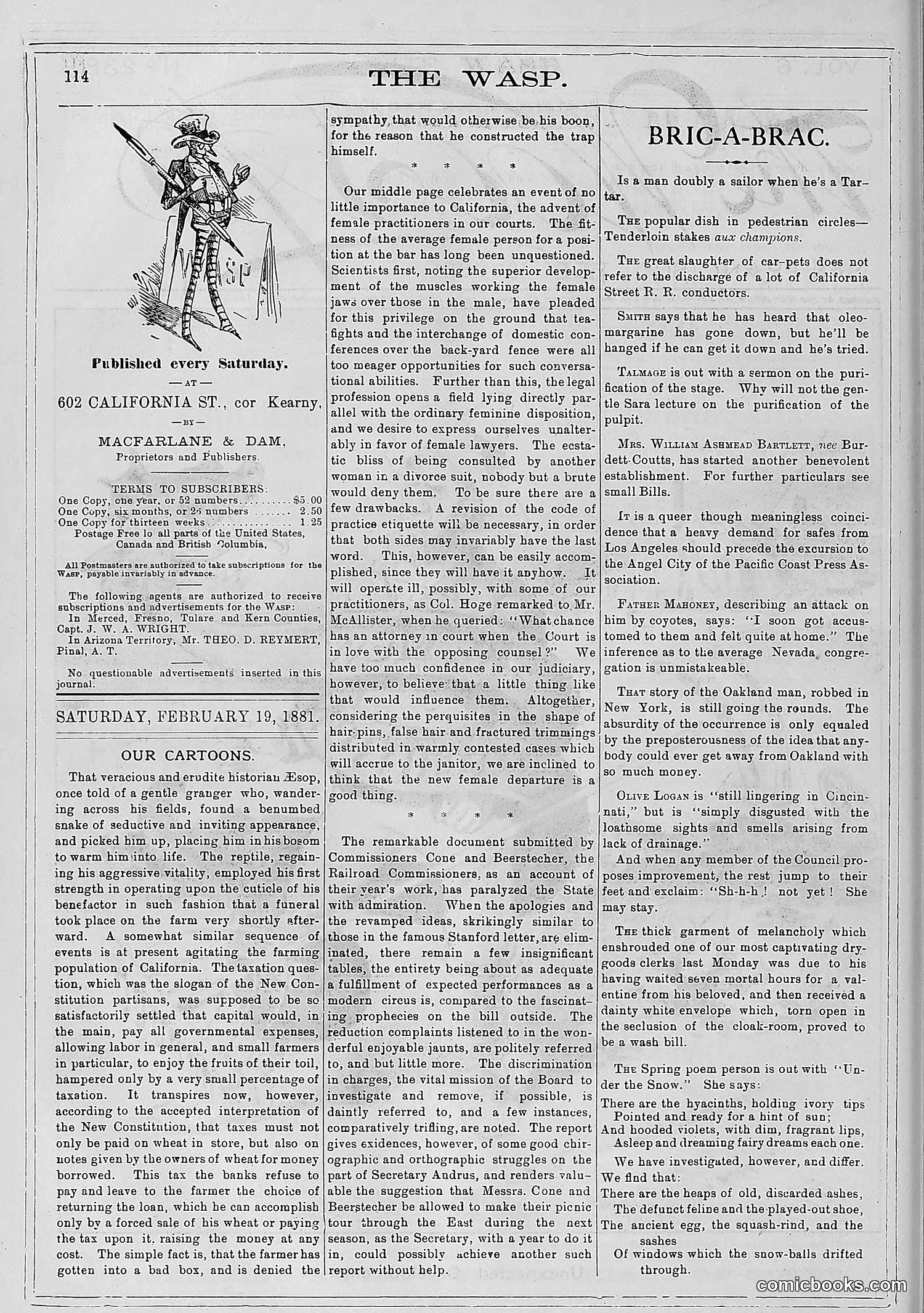 The Wasp — 1881 — page 151 of 532