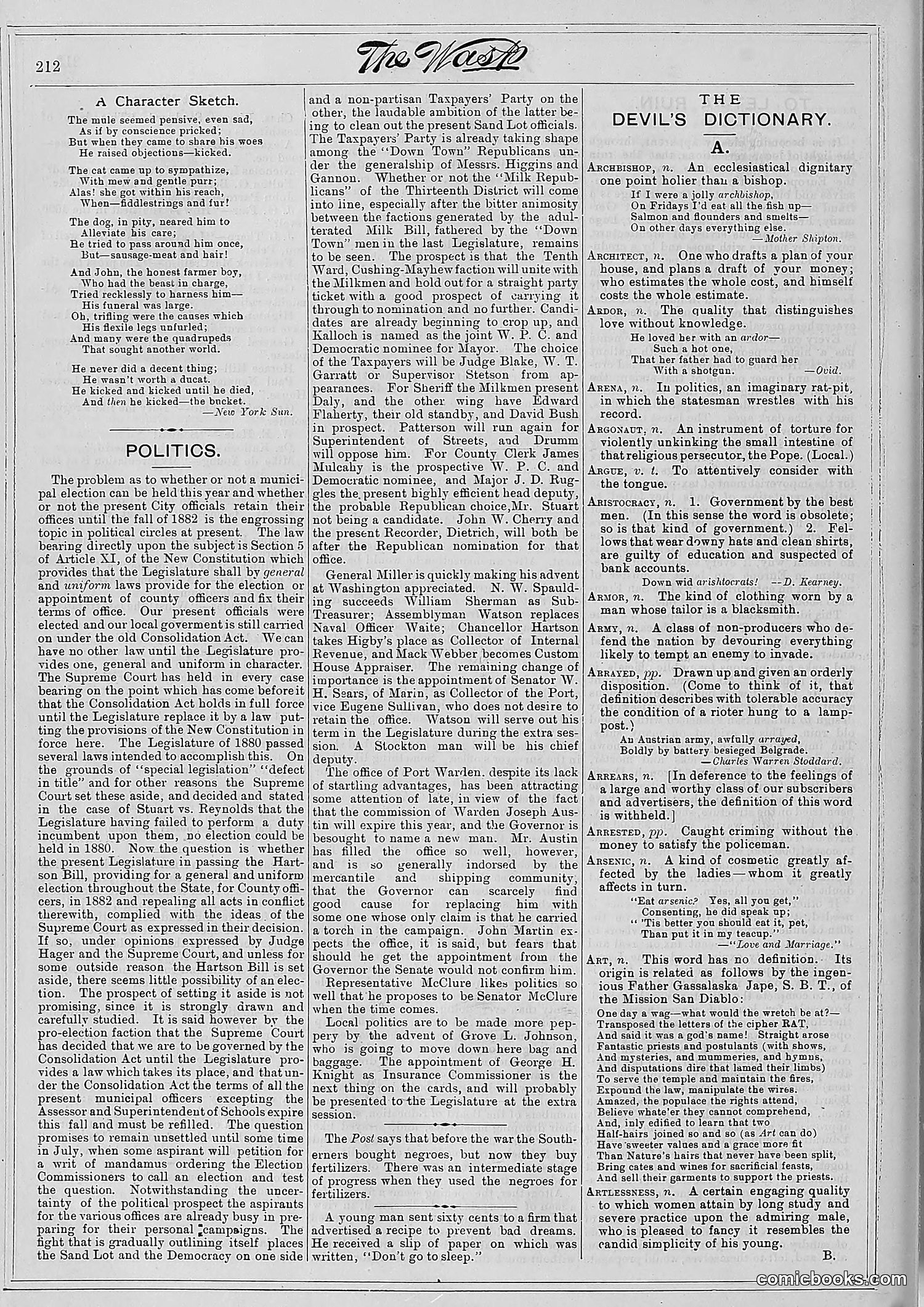 The Wasp — 1881 — page 275 of 532