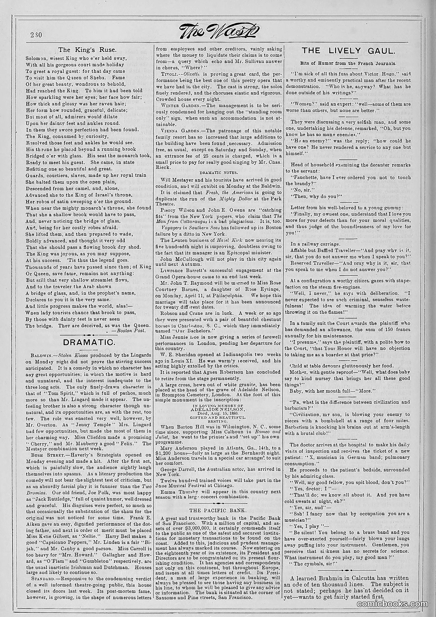 The Wasp — 1881 — page 295 of 532