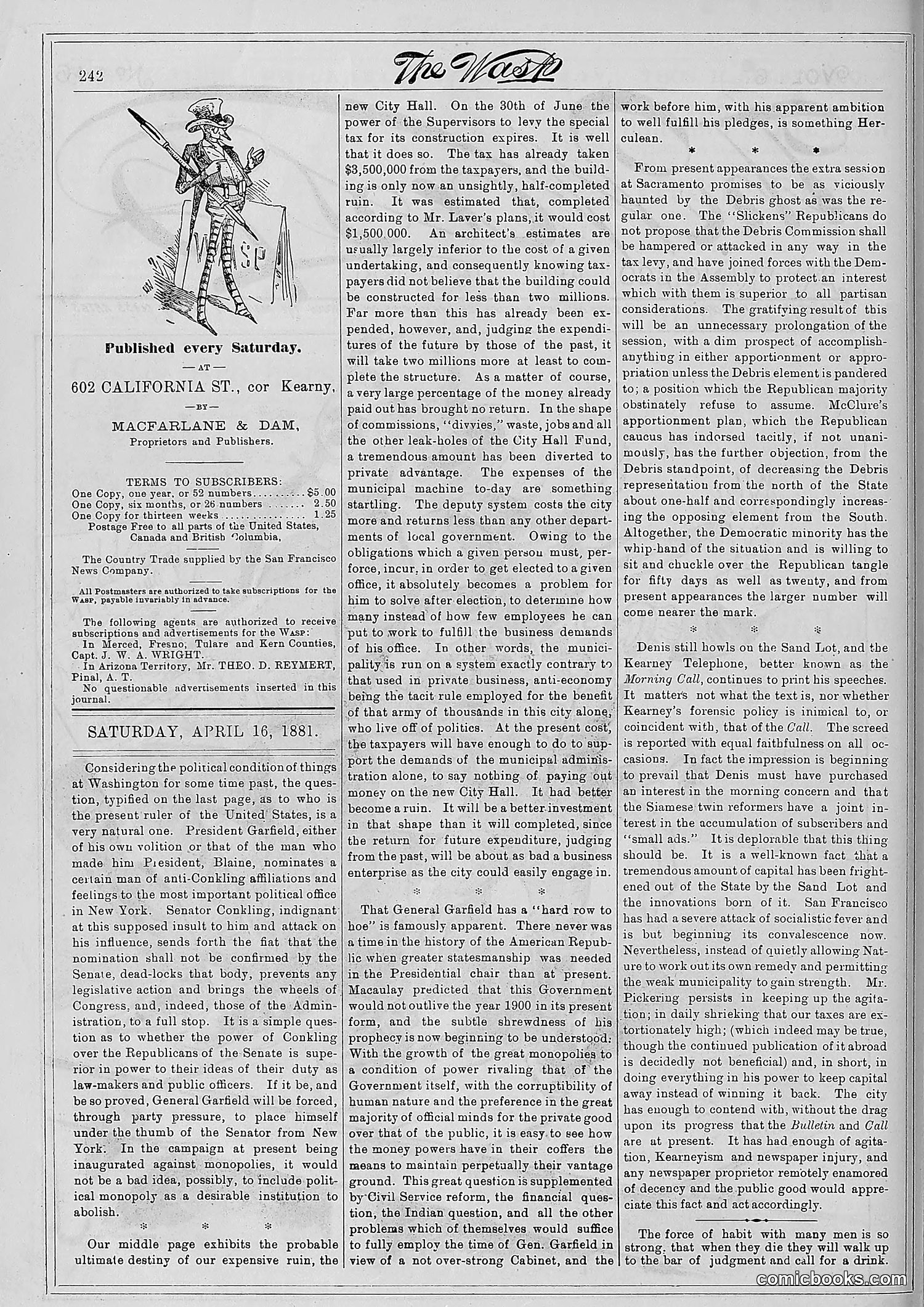 The Wasp — 1881 — page 311 of 532
