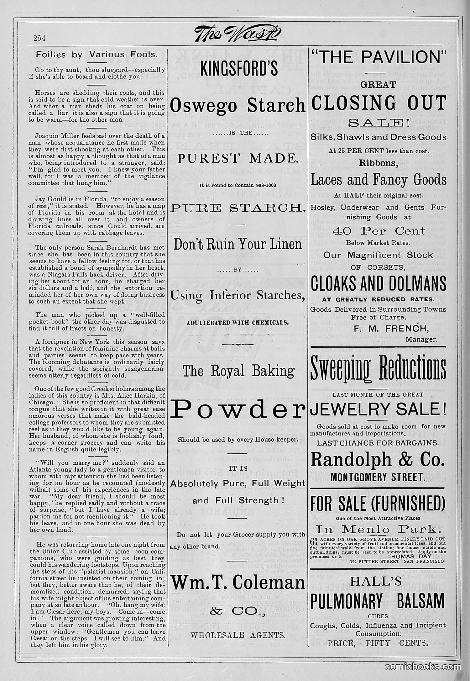 The Wasp — 1881 — page 323 of 532