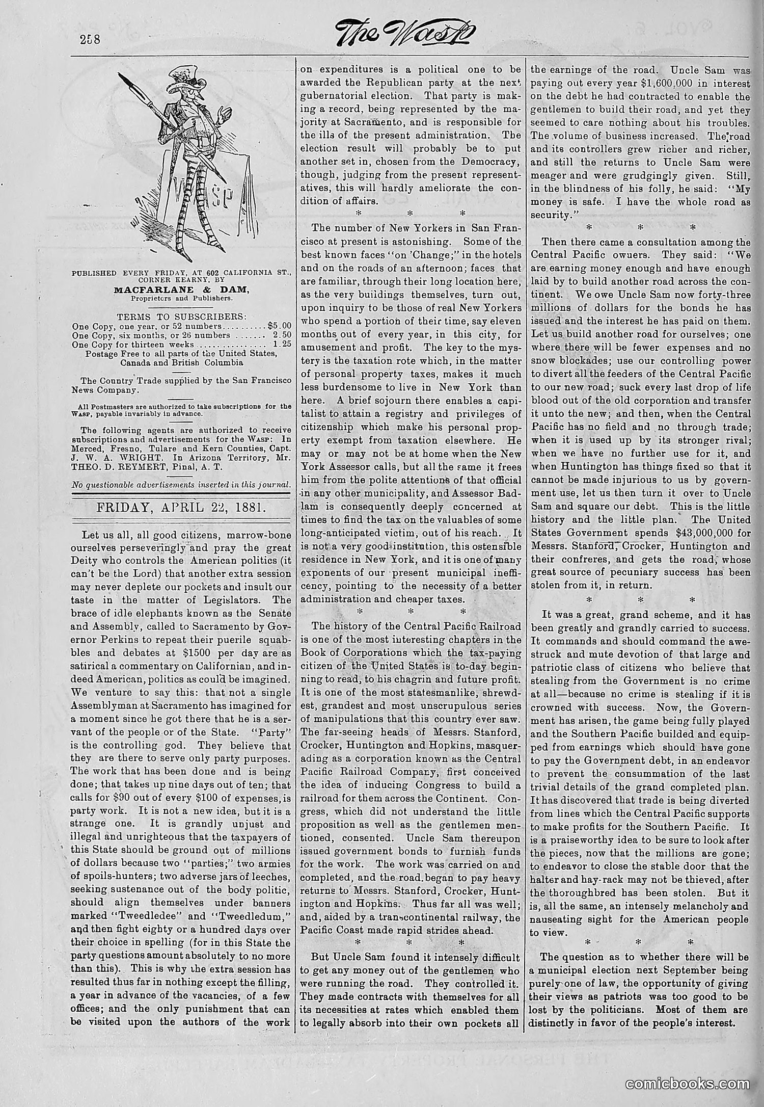 The Wasp — 1881 — page 331 of 532
