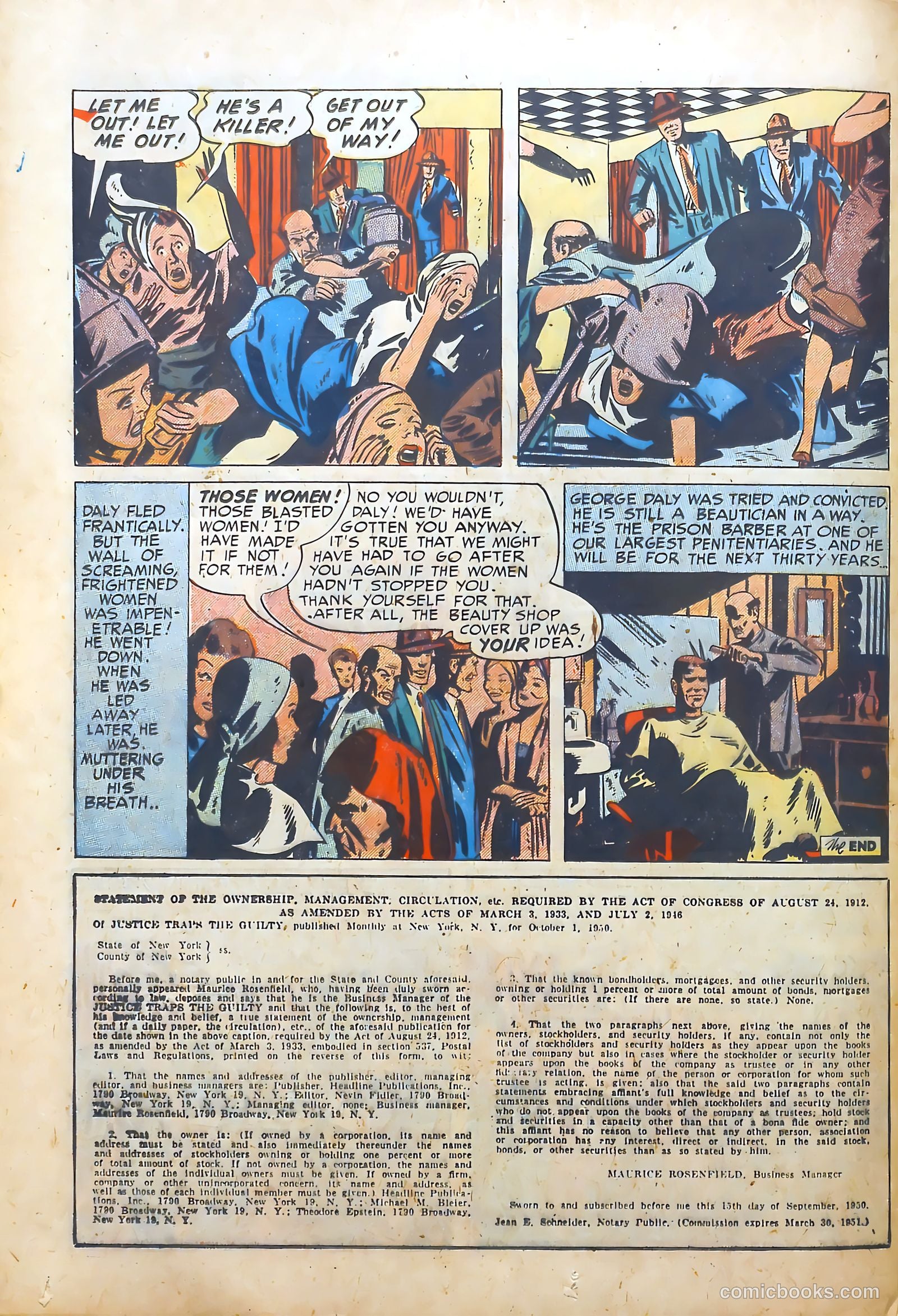 Justice Traps the Guilty #24 (1951) — page 38 of 53