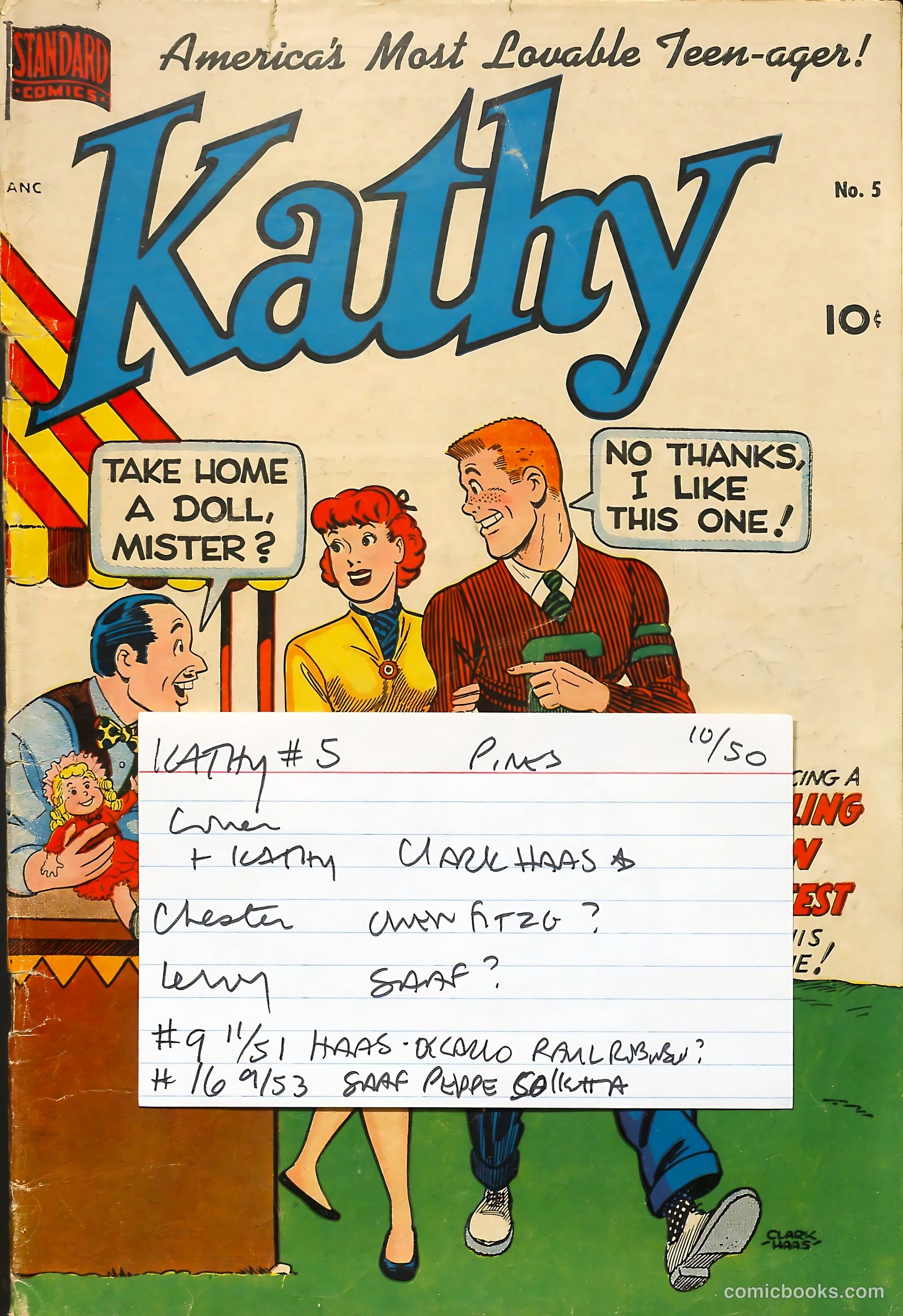 Kathy #5 (1950) — page 37 of 37