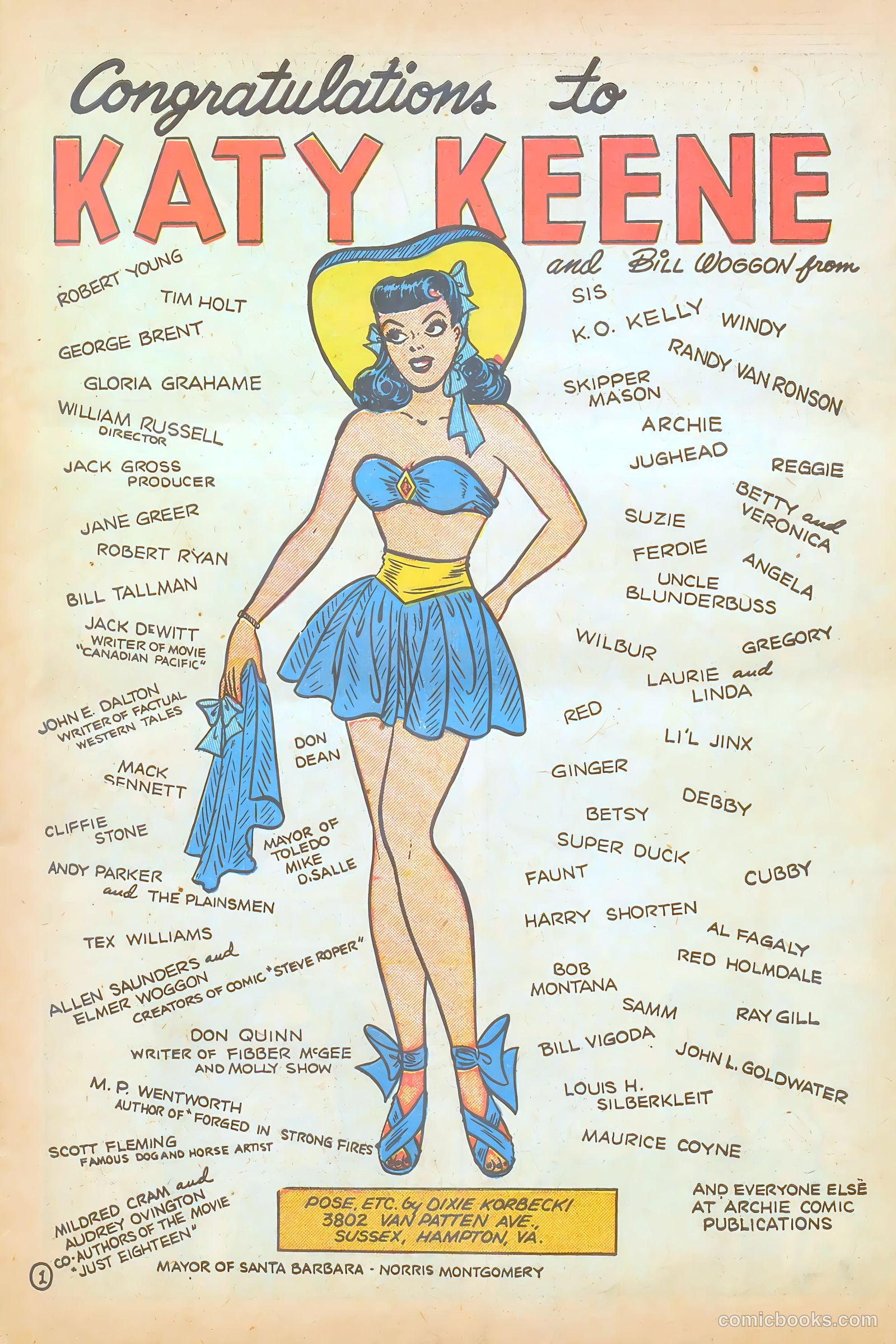 Katy Keene Comics #1 (1945) — page 3 of 36