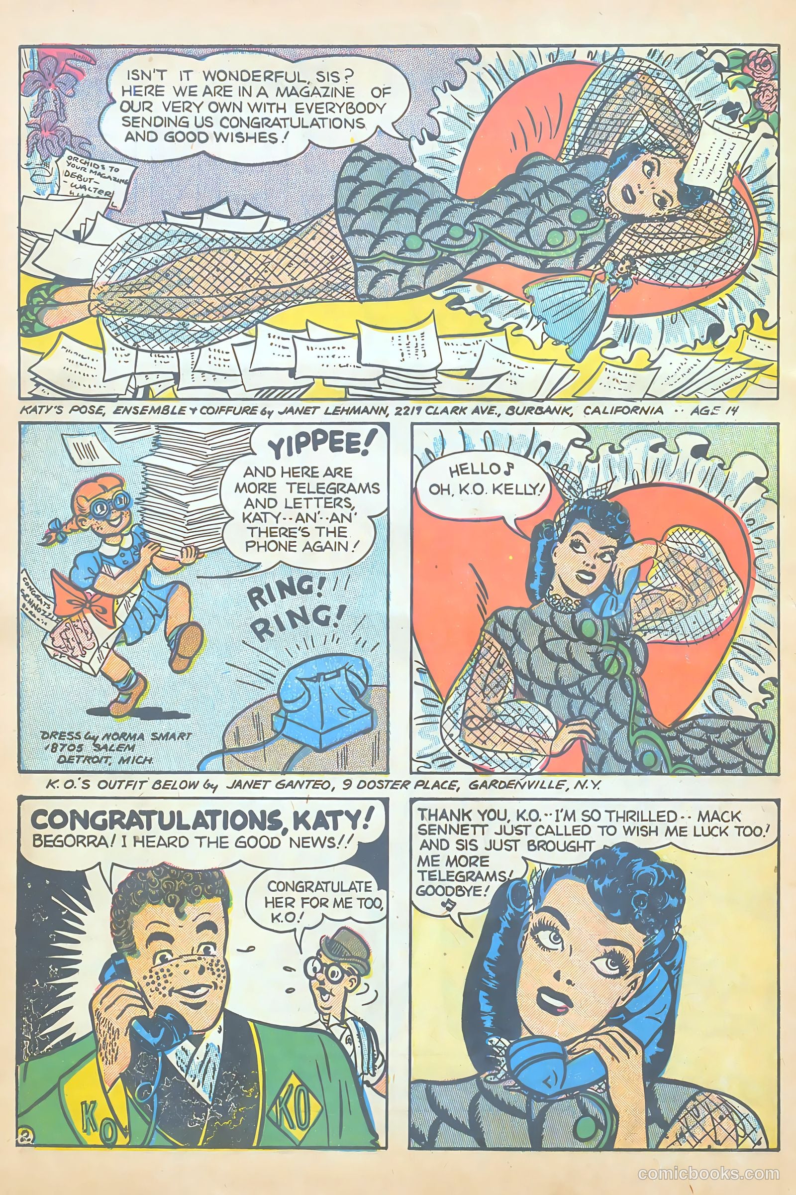 Katy Keene Comics #1 (1945) — page 4 of 36