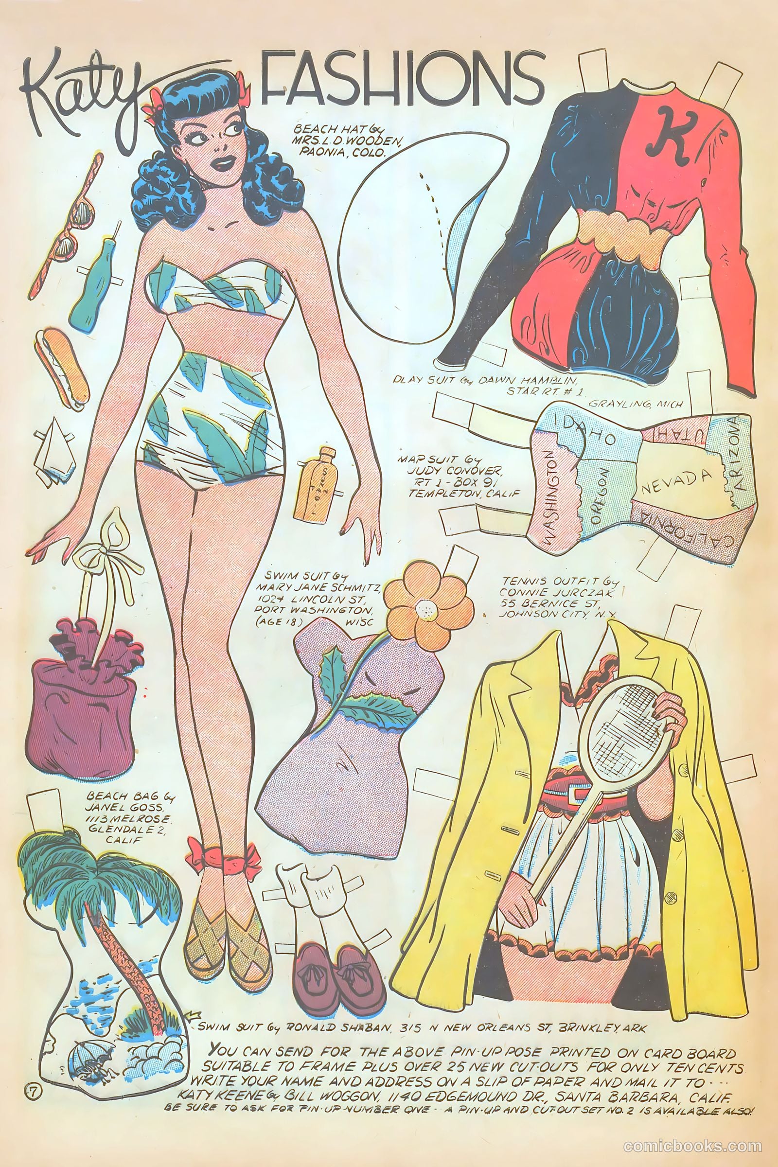 Katy Keene Comics #3 (1951) — page 10 of 36