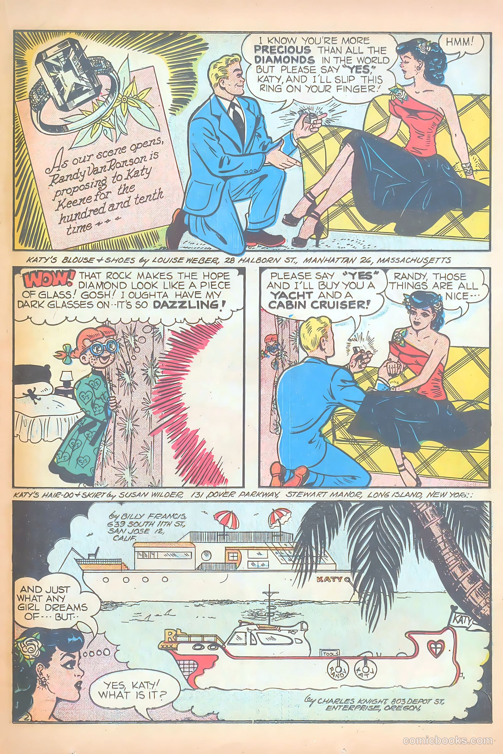 Katy Keene Comics #4 (1951) — page 19 of 36