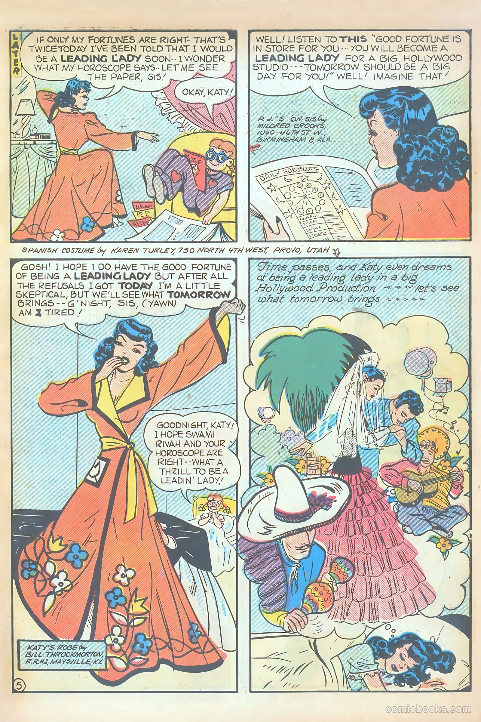 Katy Keene Comics #5 (1952) — page 7 of 36