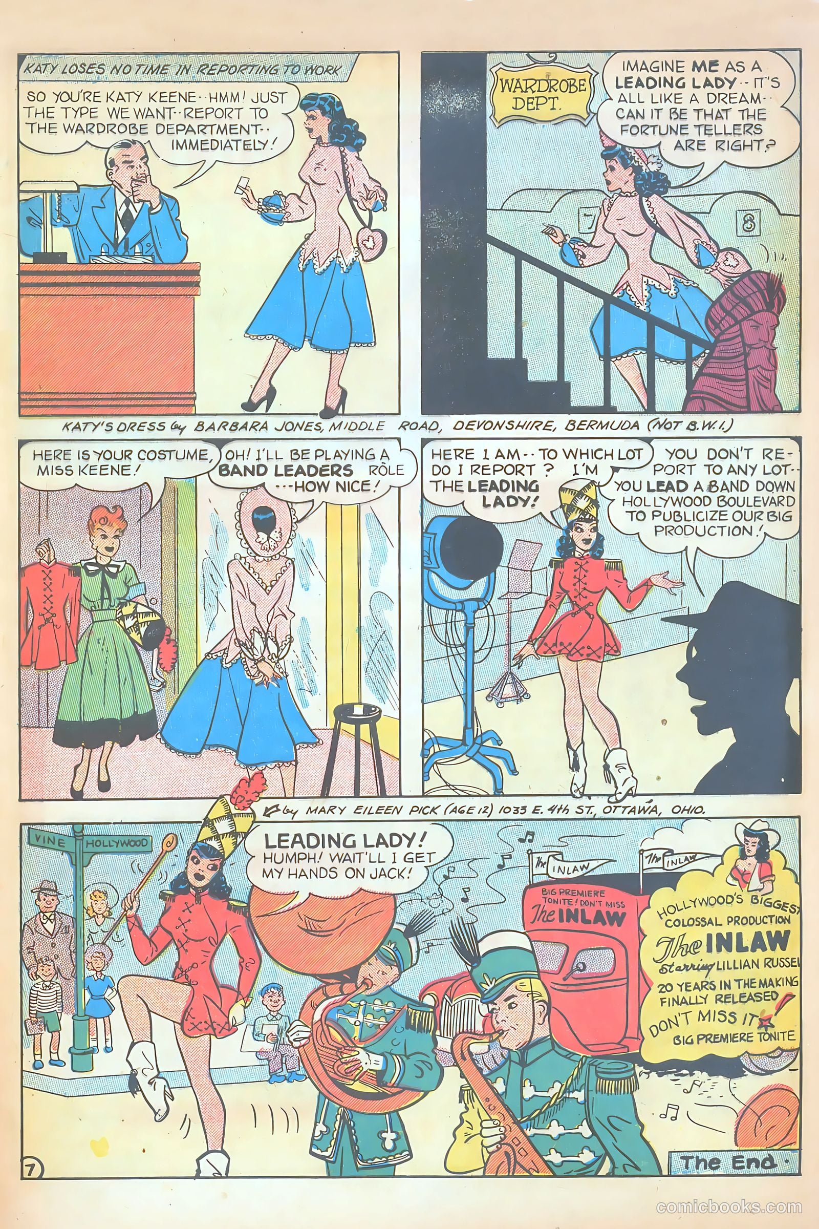 Katy Keene Comics #5 (1952) — page 9 of 36