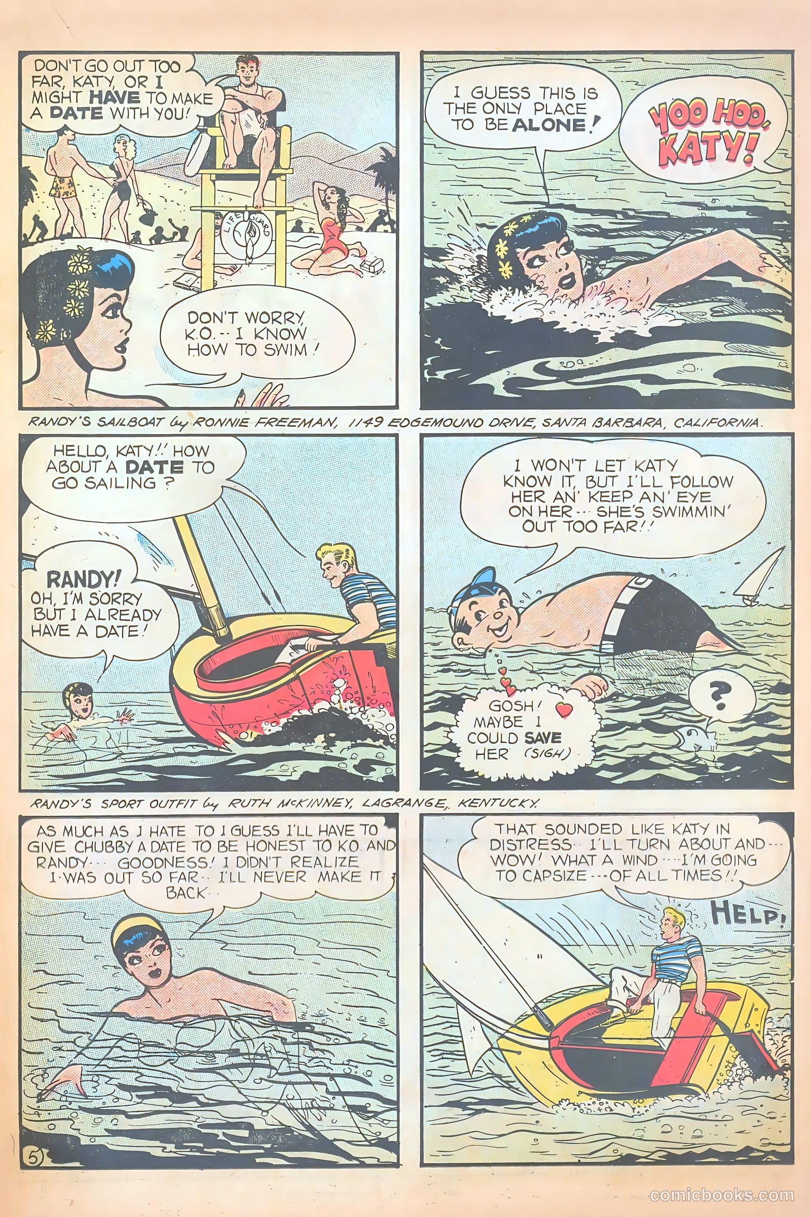 Katy Keene Comics #5 (1952) — page 15 of 36