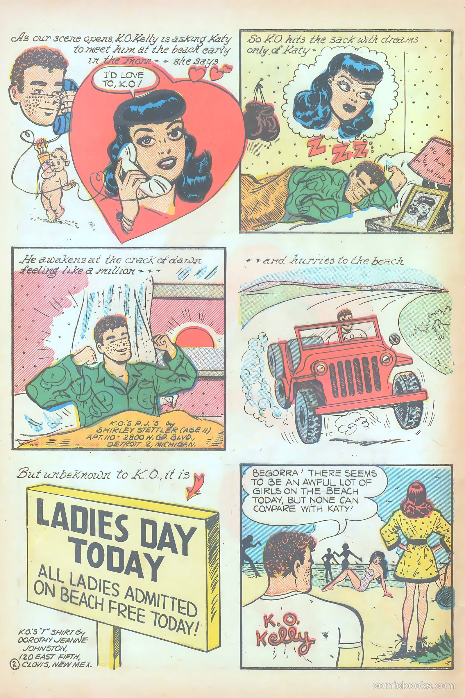 Katy Keene Comics #6 (1952) — page 4 of 36