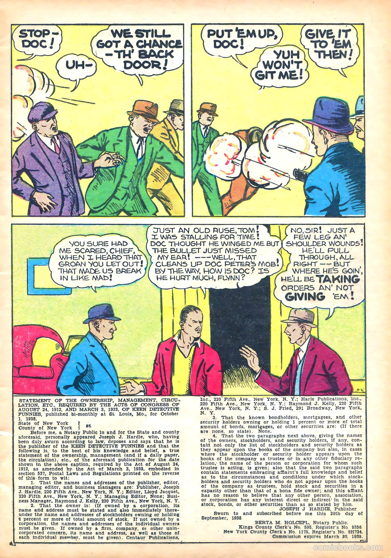 Keen Detective Funnies #1 (1939) — page 9 of 52