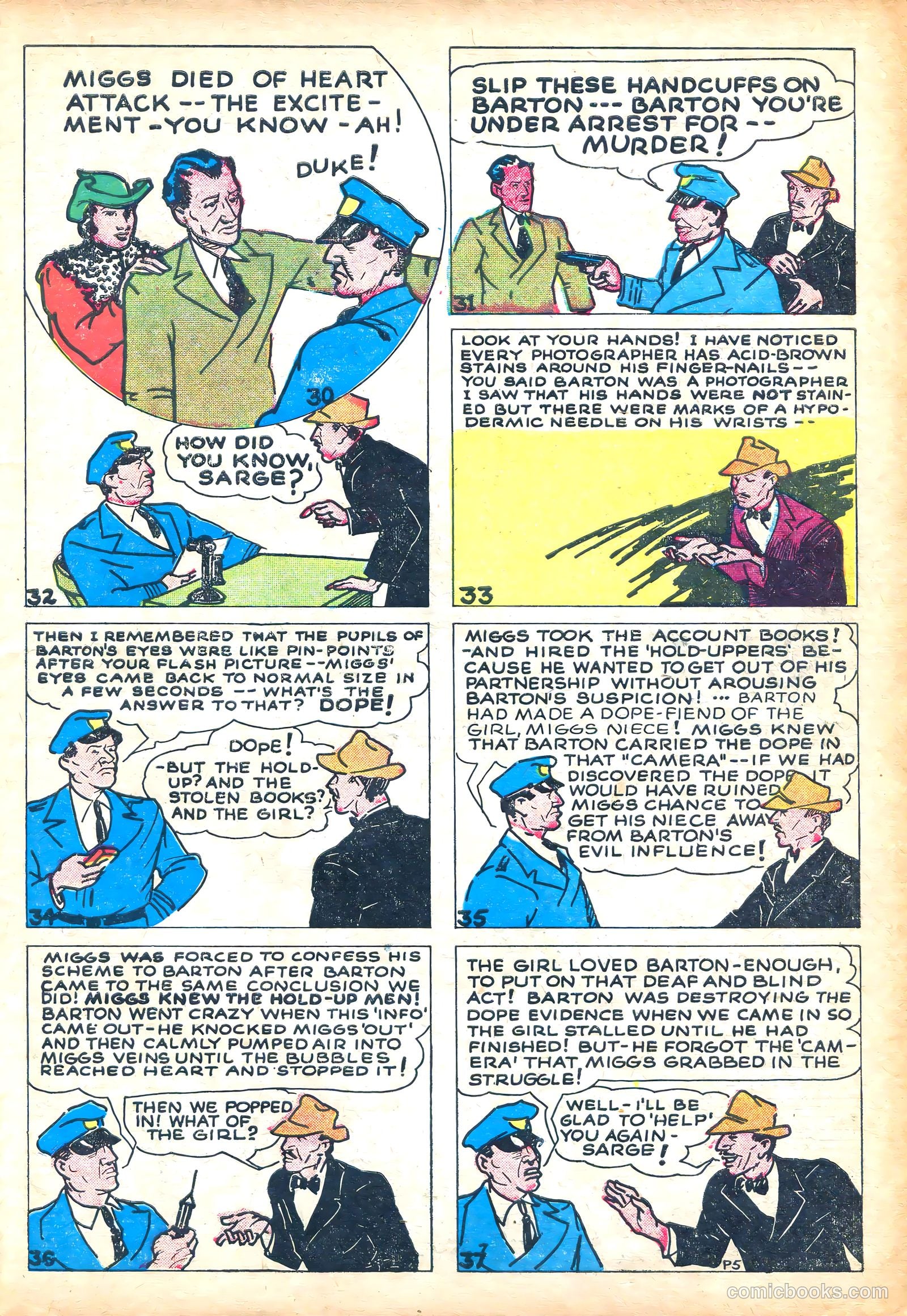 Keen Detective Funnies #1 (1939) — page 35 of 52