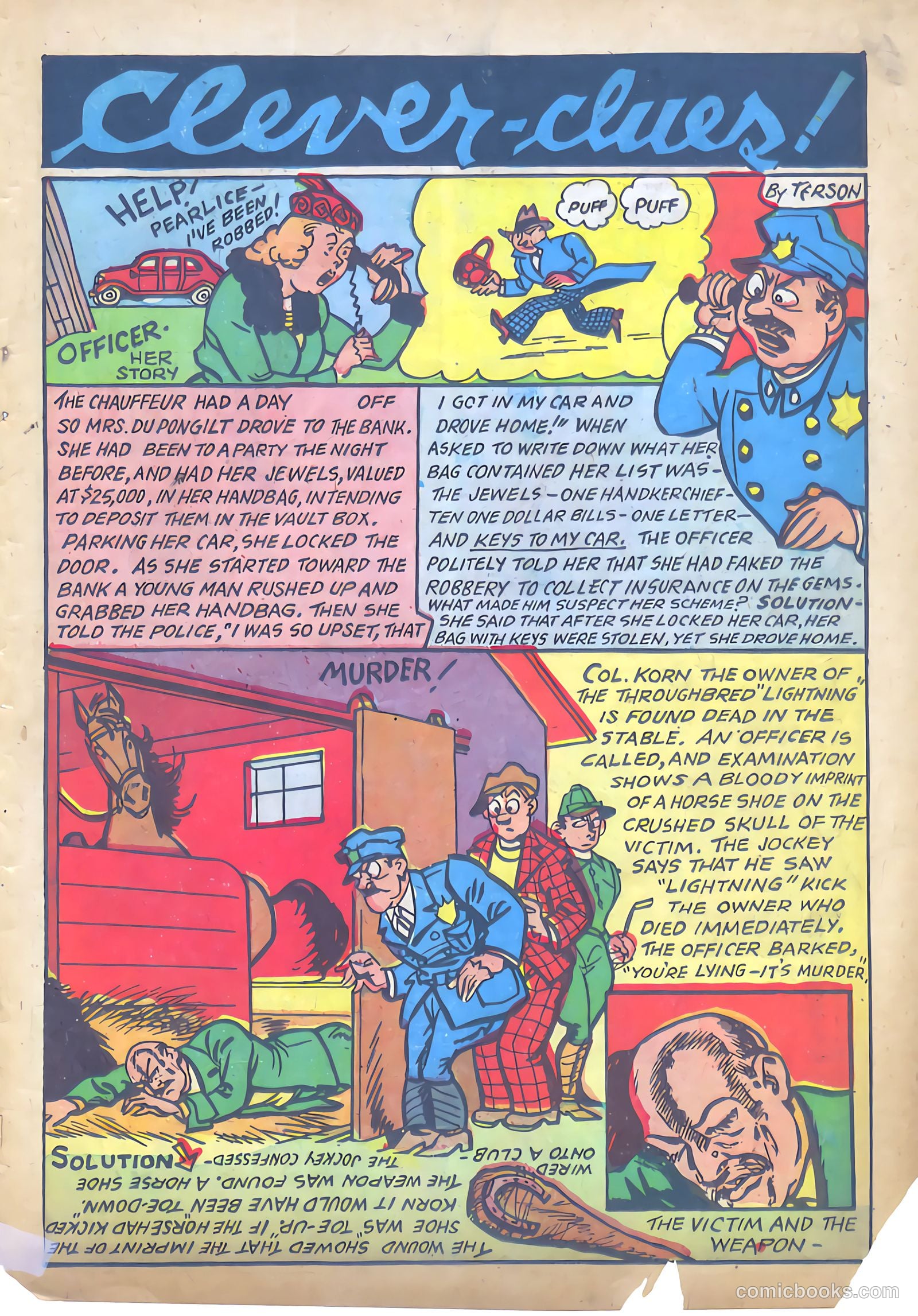 Keen Detective Funnies #19 (1940) — page 40 of 61