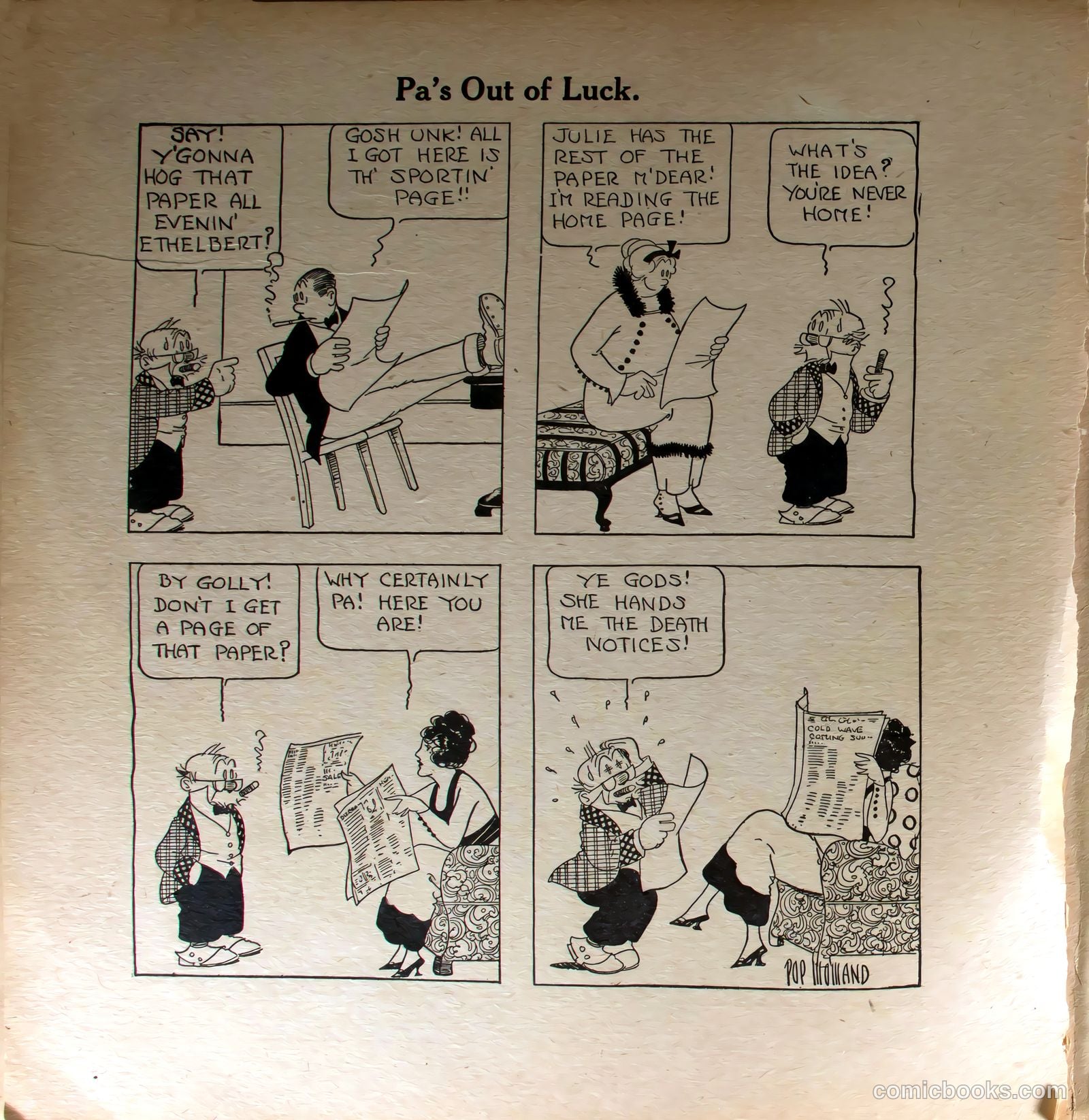 Keeping Up with the Joneses #1 (1920) — page 20 of 52