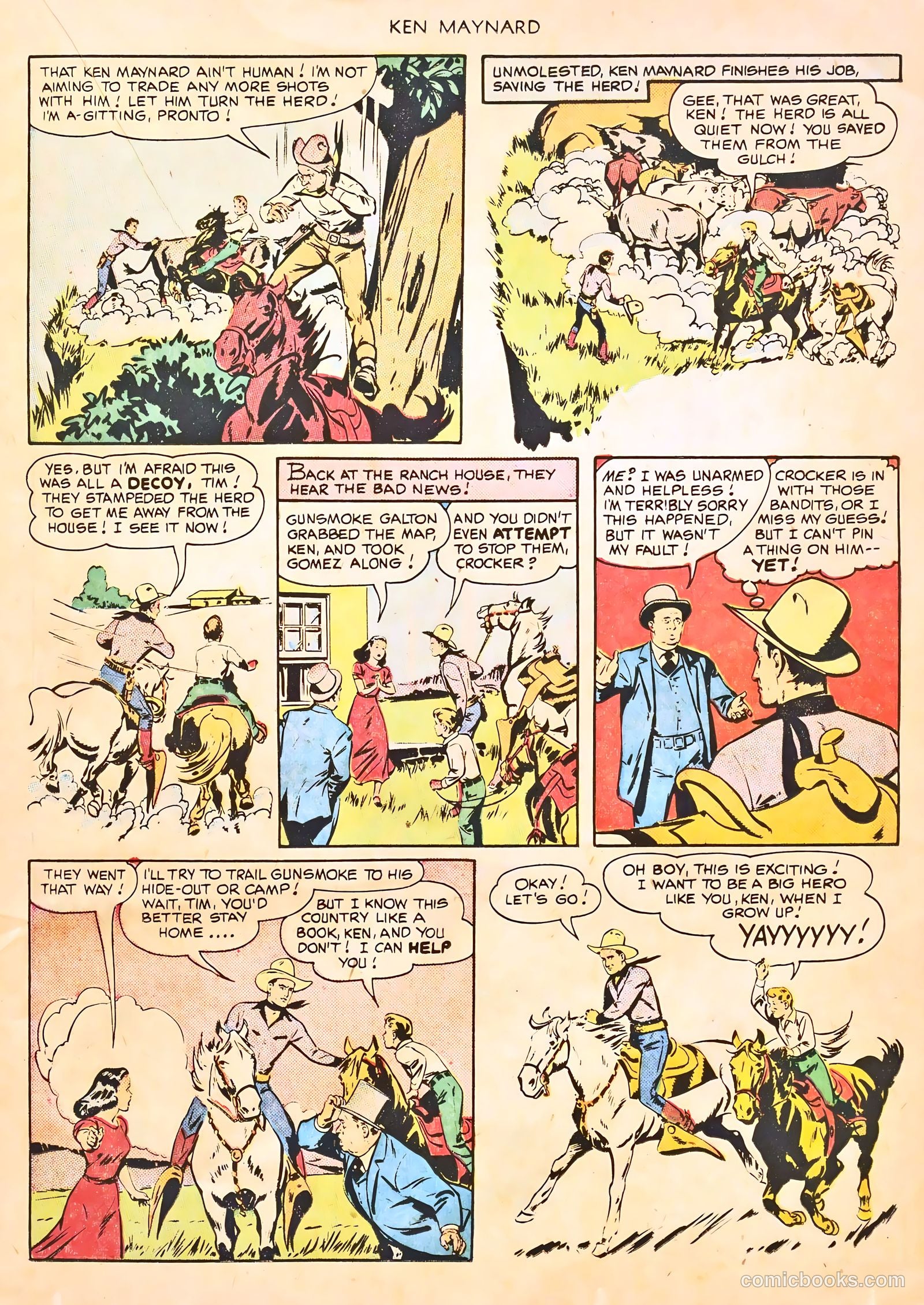 Ken Maynard #1 (1950) — page 17 of 36