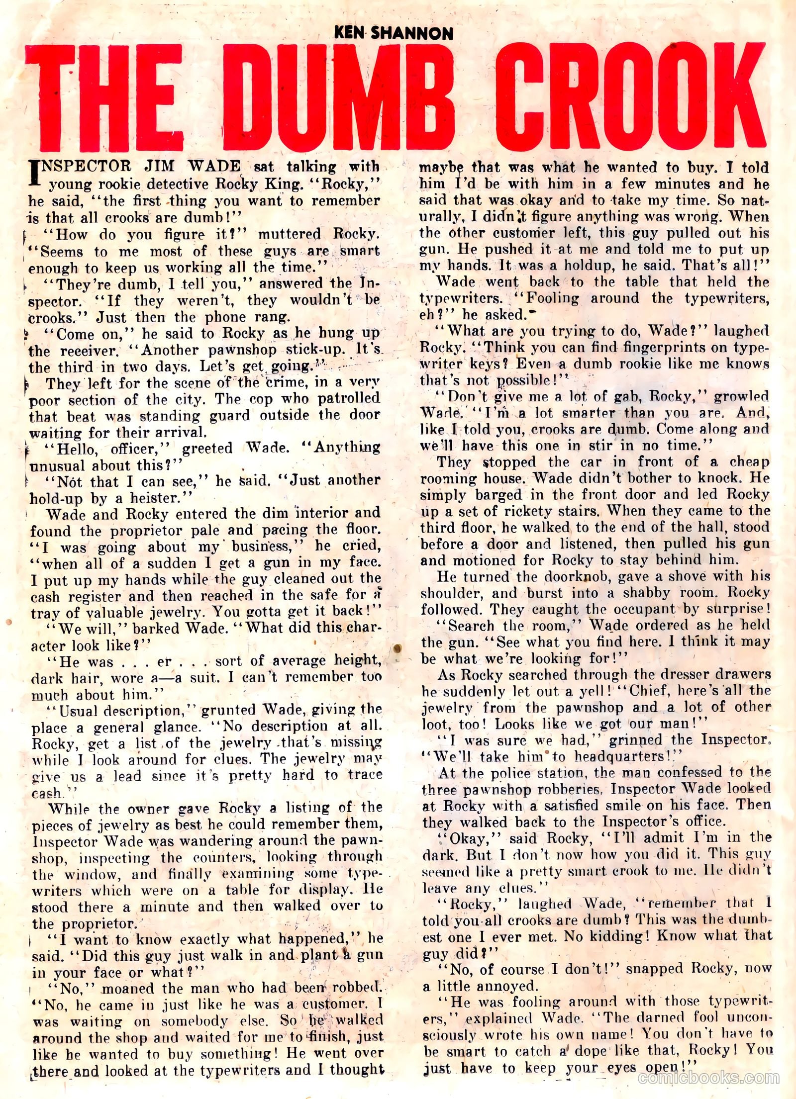 Ken Shannon #1 (1951) — page 26 of 36