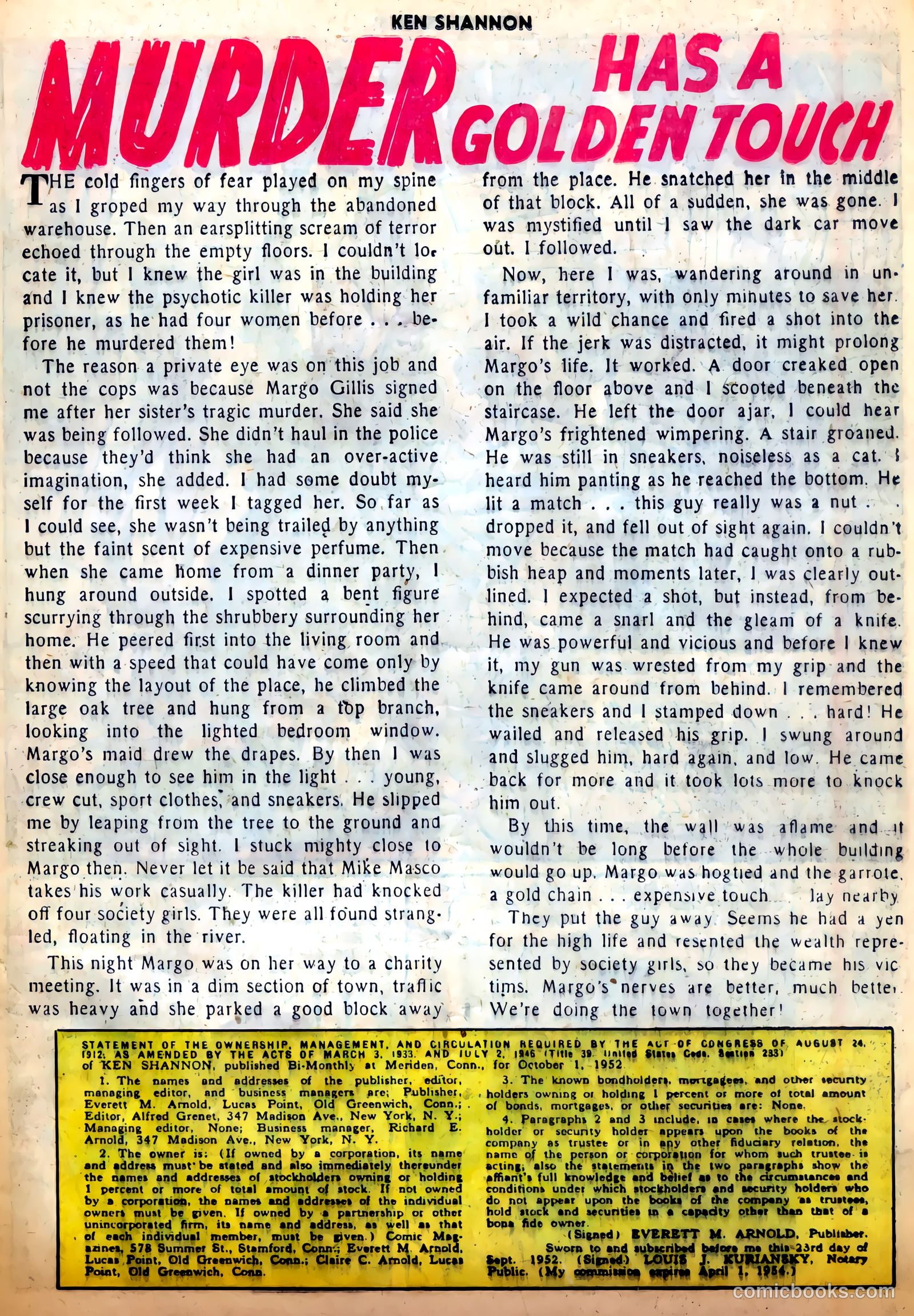 Ken Shannon #10 (1953) — page 25 of 36