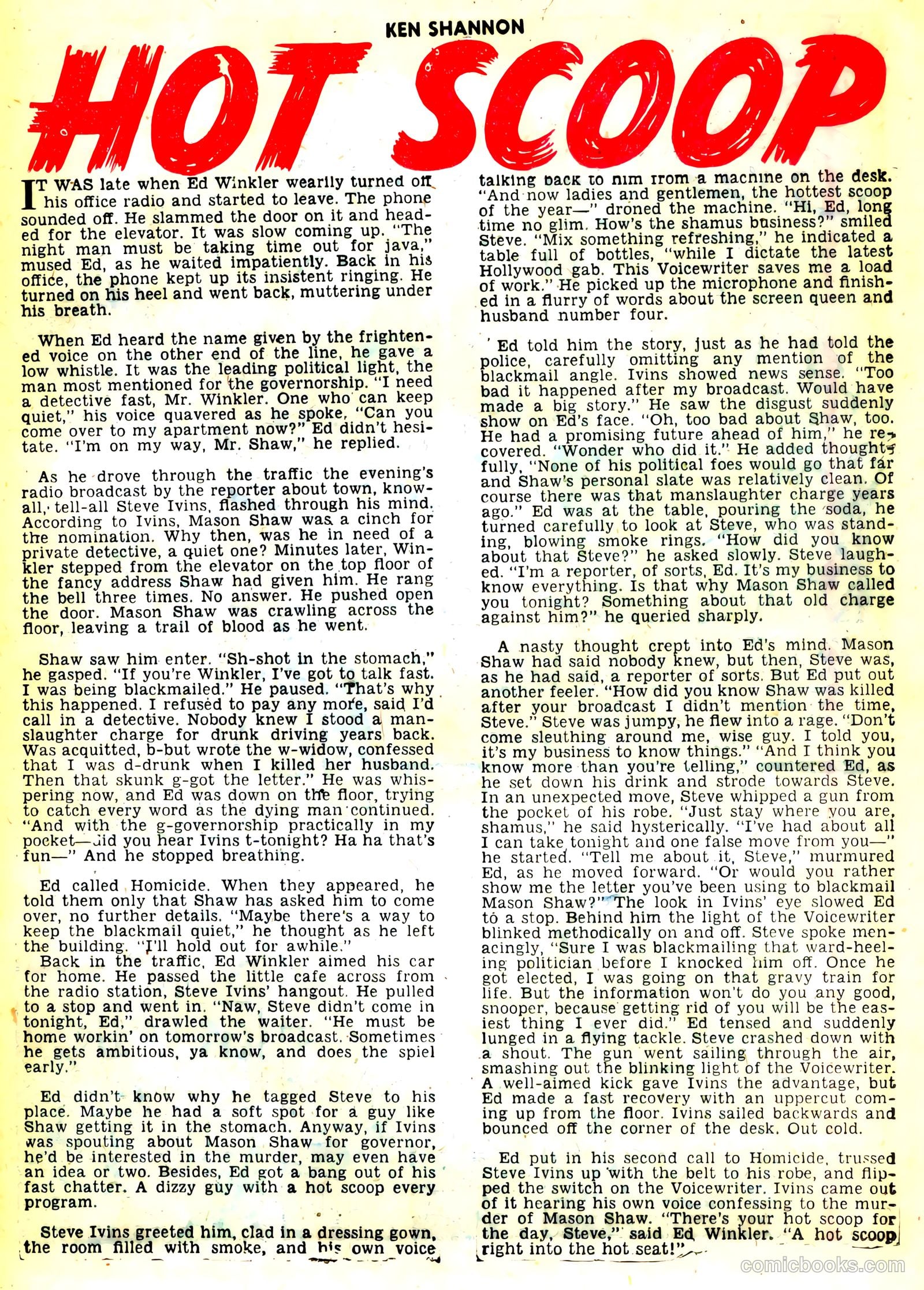 Ken Shannon #7 (1952) — page 25 of 36