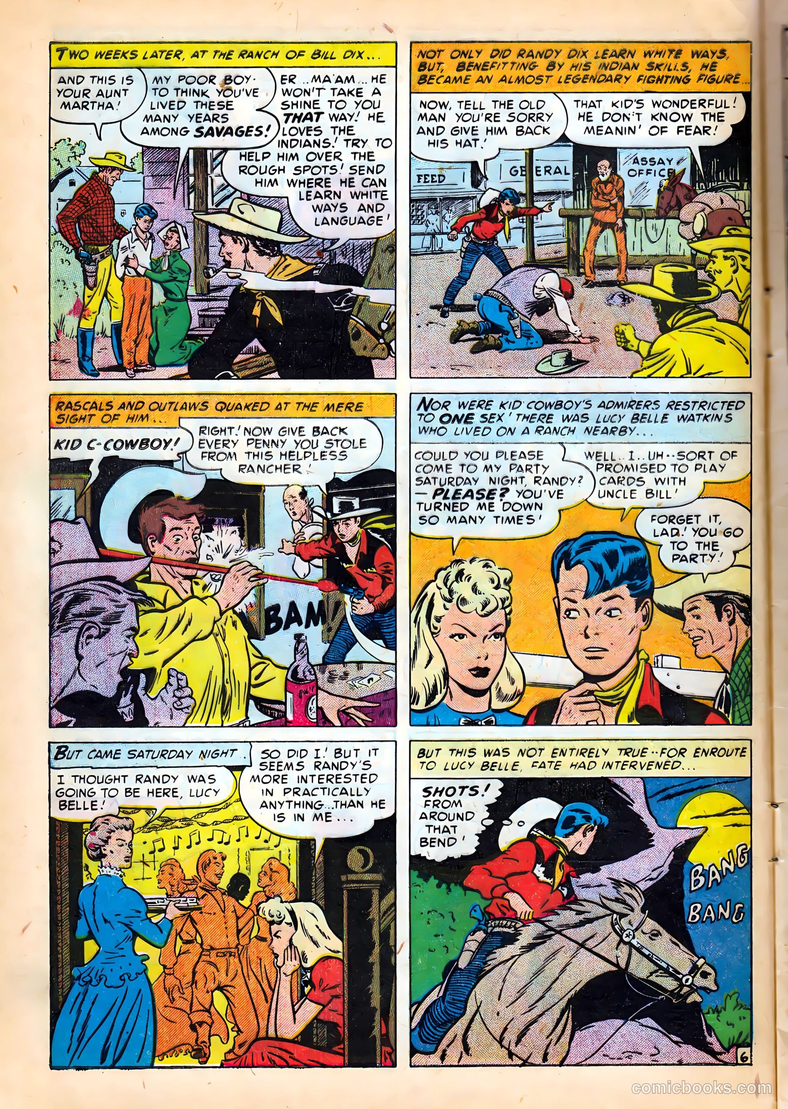 Kid Cowboy #1 (1950) — page 8 of 36