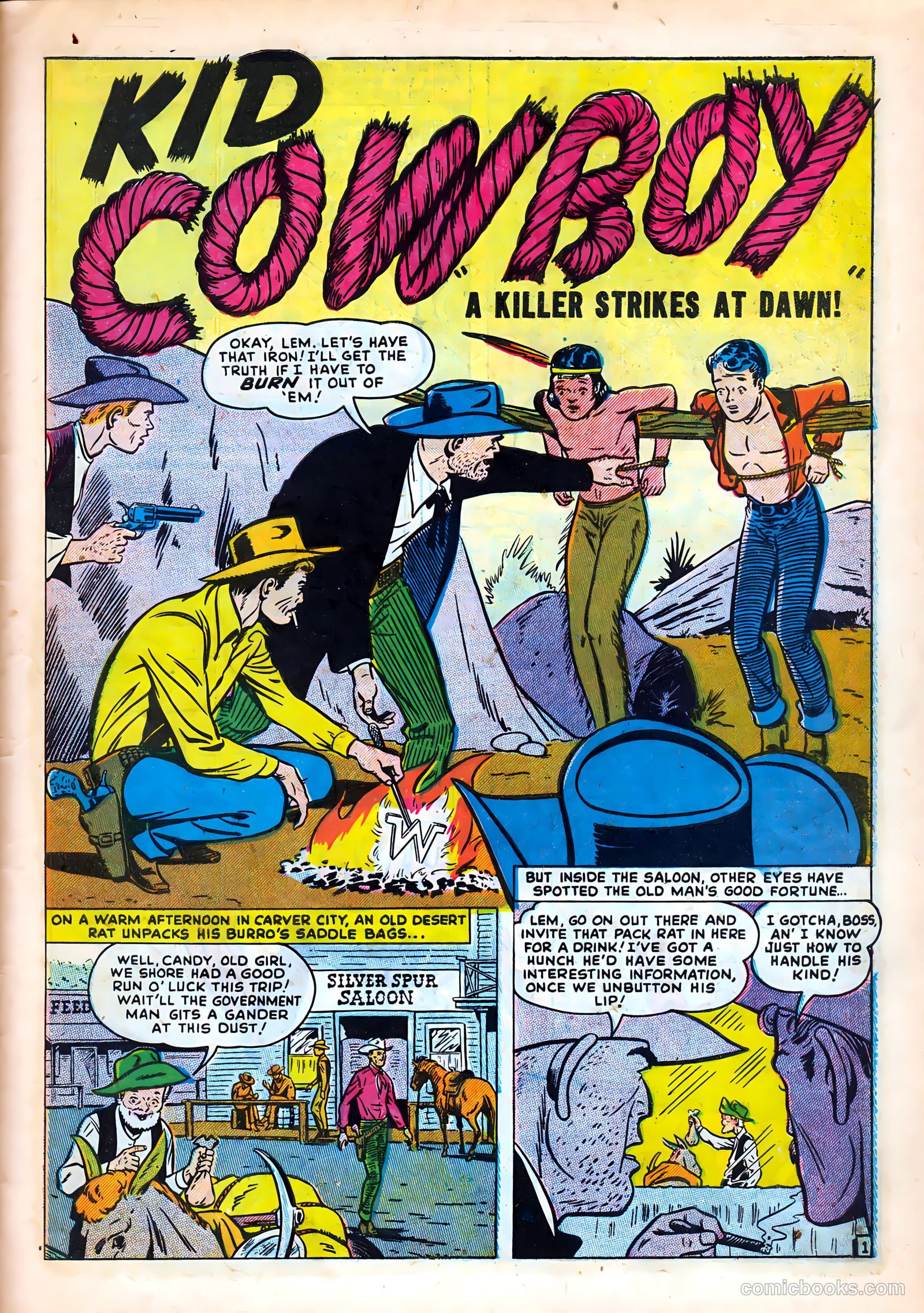 Kid Cowboy #1 (1950) — page 27 of 36