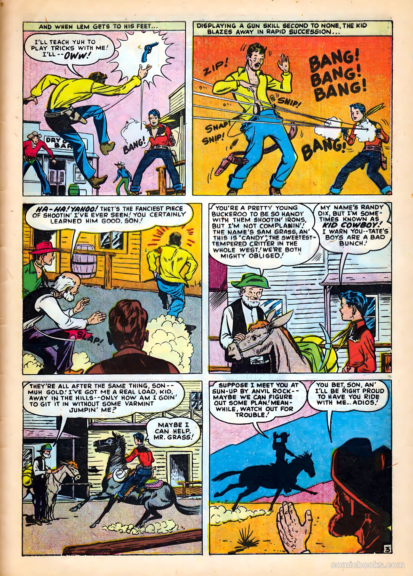Kid Cowboy #1 (1950) — page 29 of 36