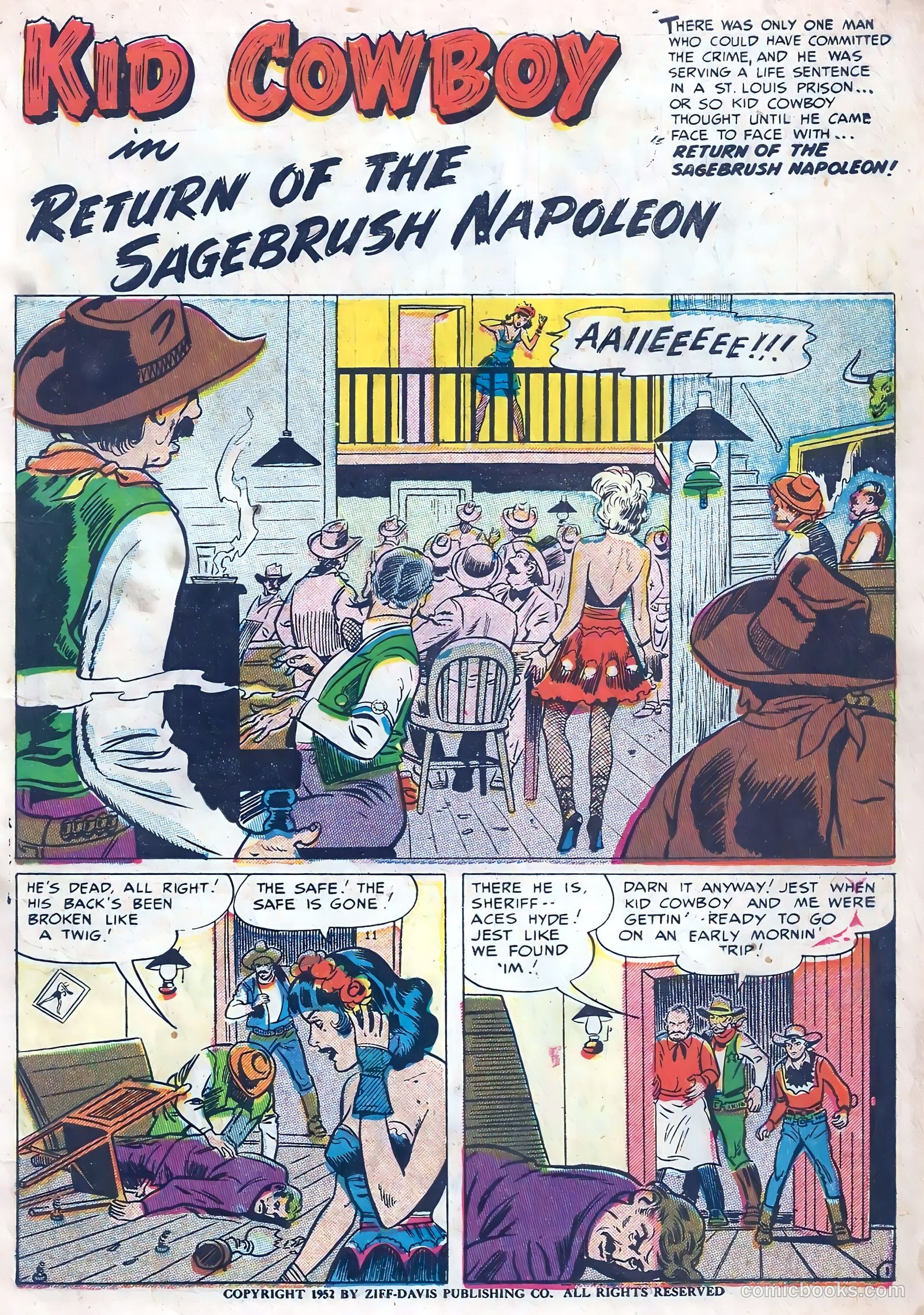 Kid Cowboy #10 (1952) — page 3 of 36