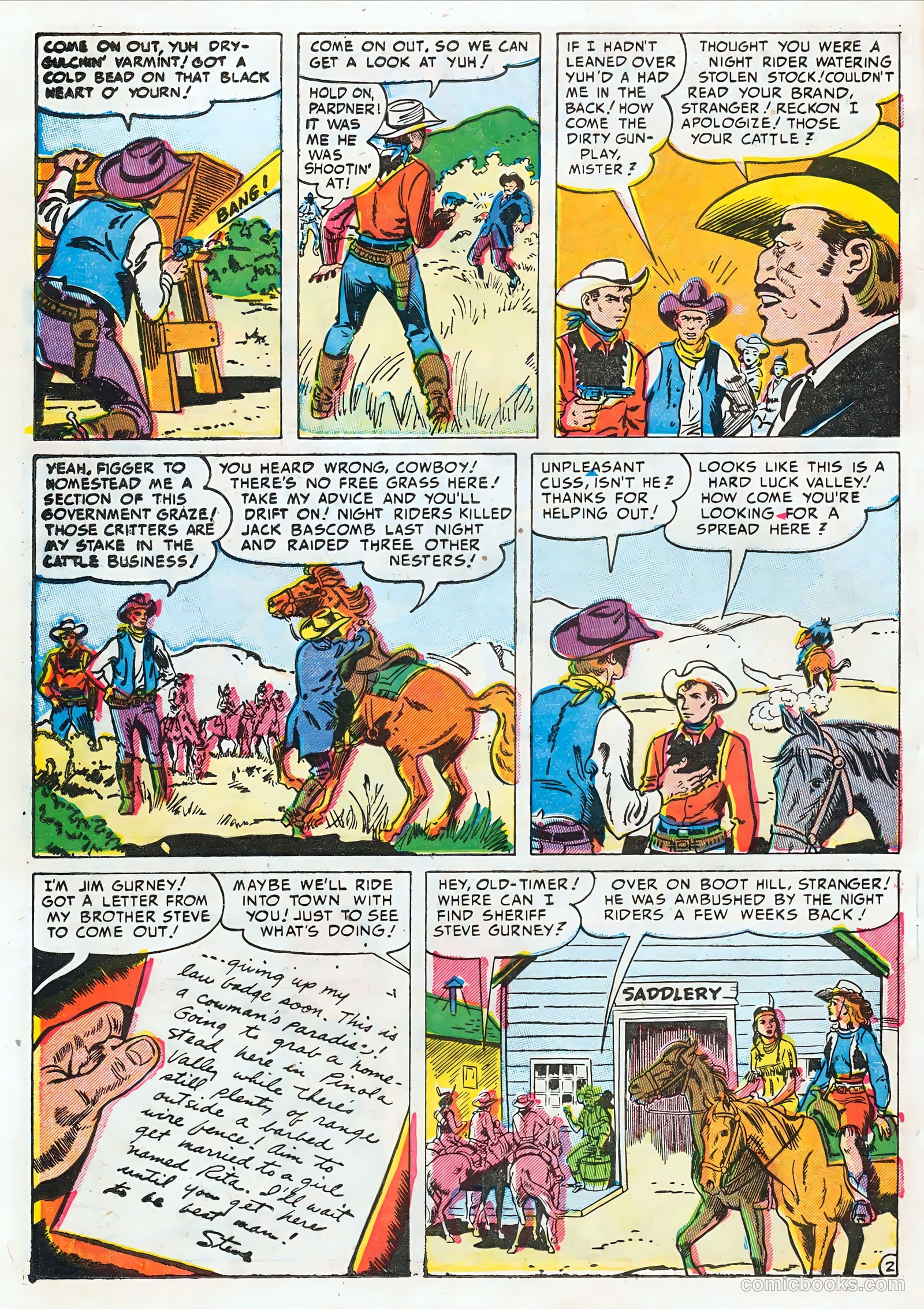 Kid Cowboy #10 (1952) — page 20 of 36