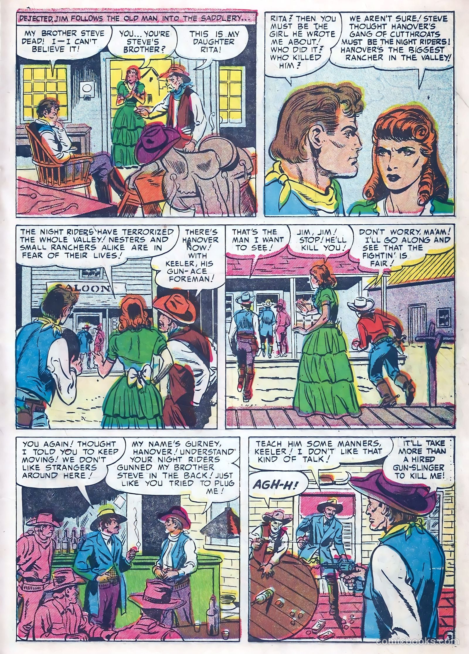 Kid Cowboy #10 (1952) — page 21 of 36