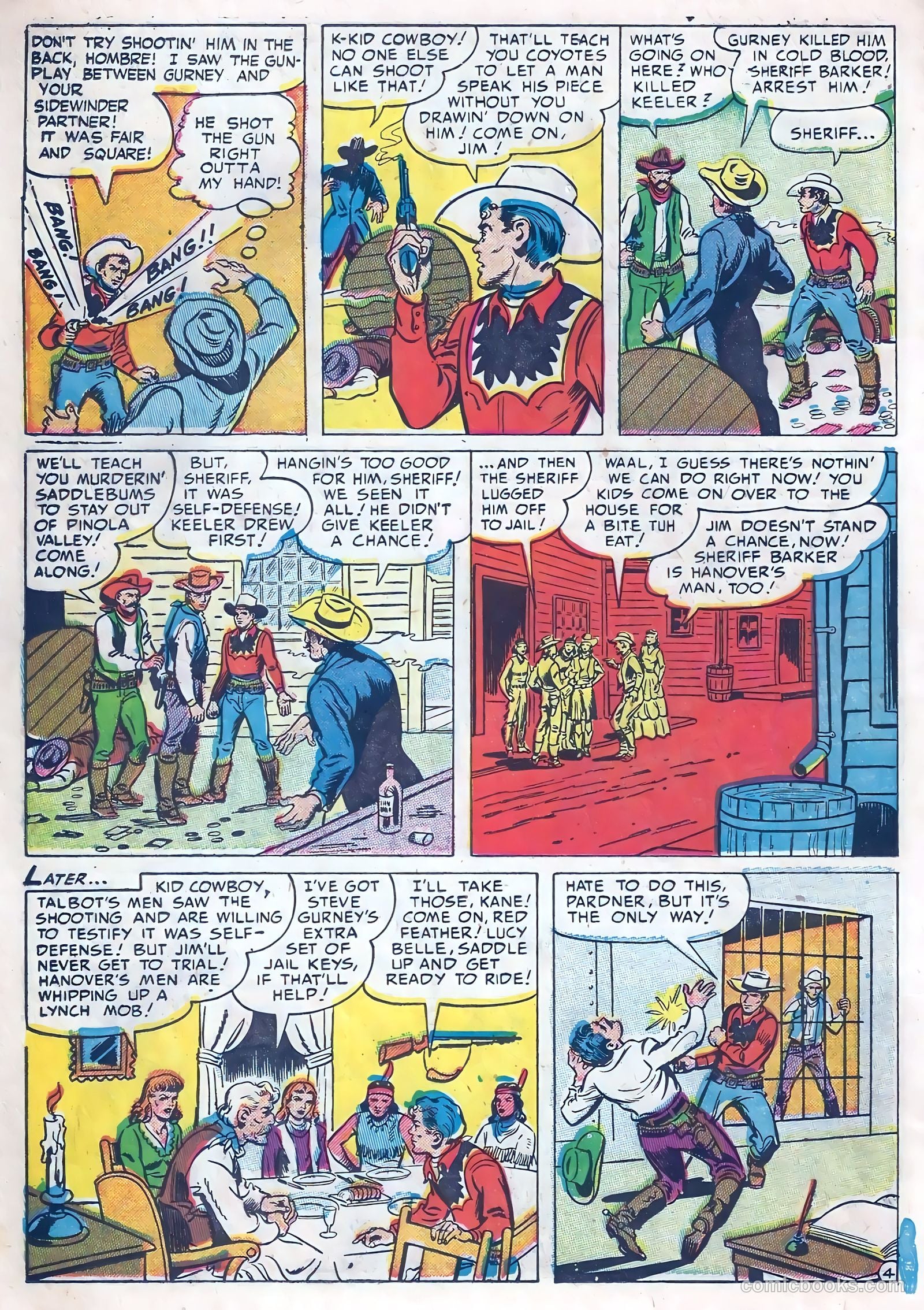Kid Cowboy #10 (1952) — page 22 of 36