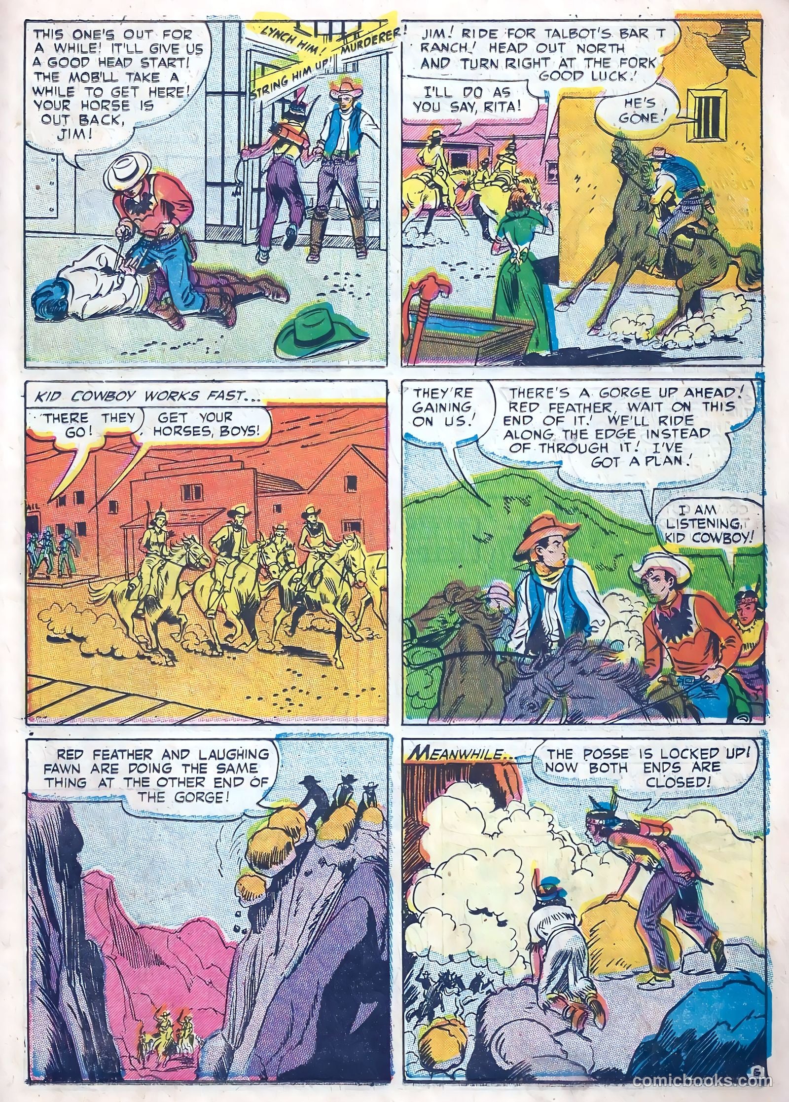 Kid Cowboy #10 (1952) — page 23 of 36