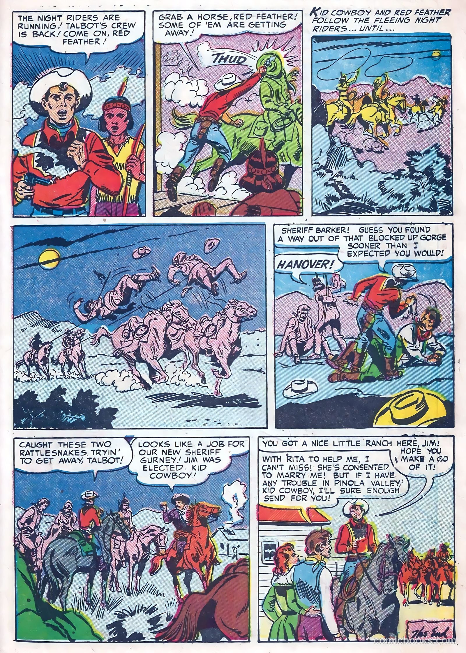 Kid Cowboy #10 (1952) — page 25 of 36