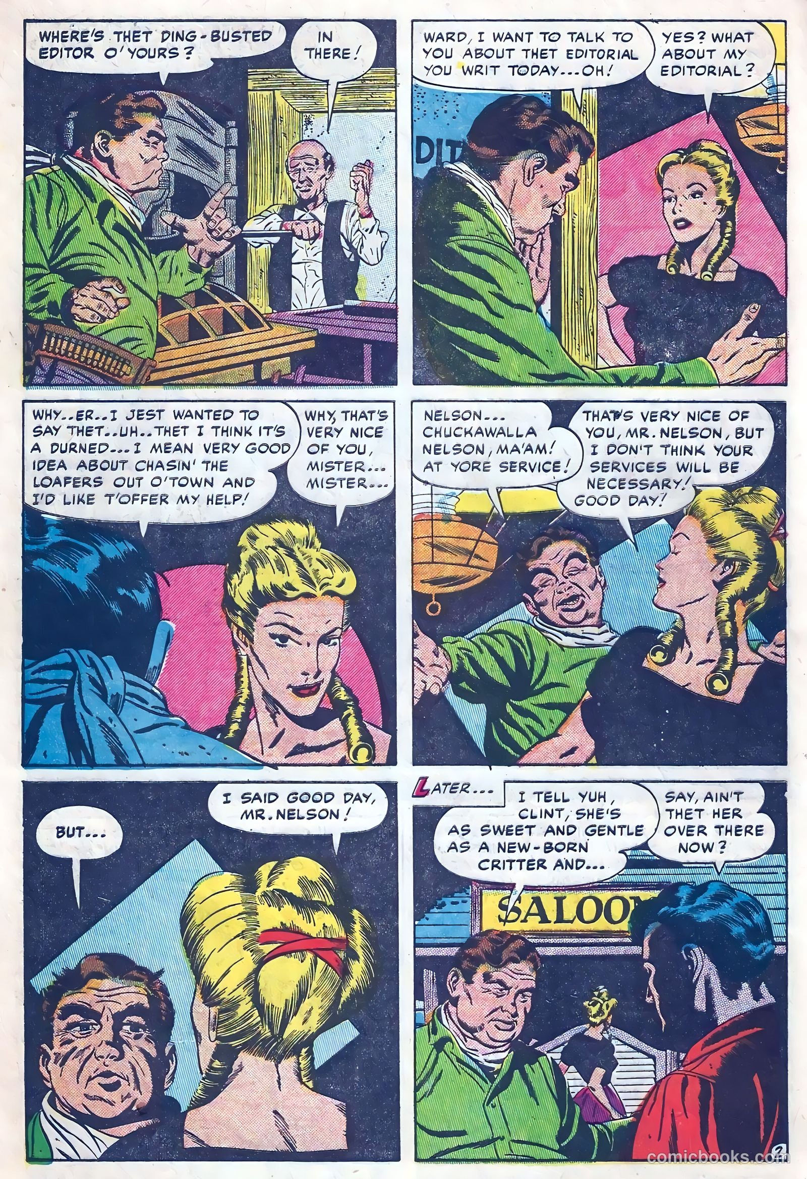 Kid Cowboy #10 (1952) — page 28 of 36