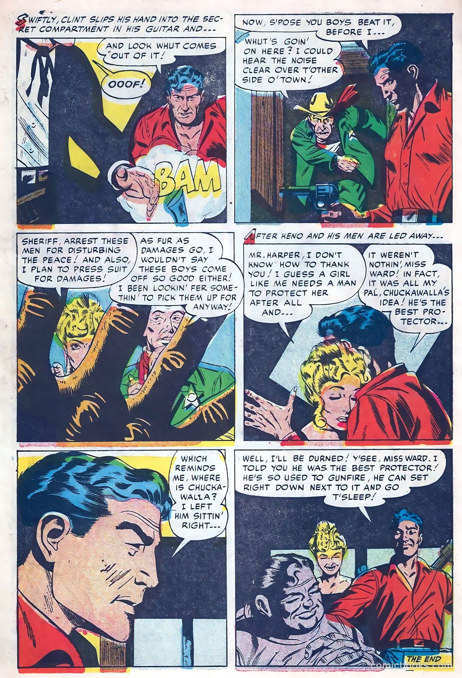 Kid Cowboy #10 (1952) — page 32 of 36